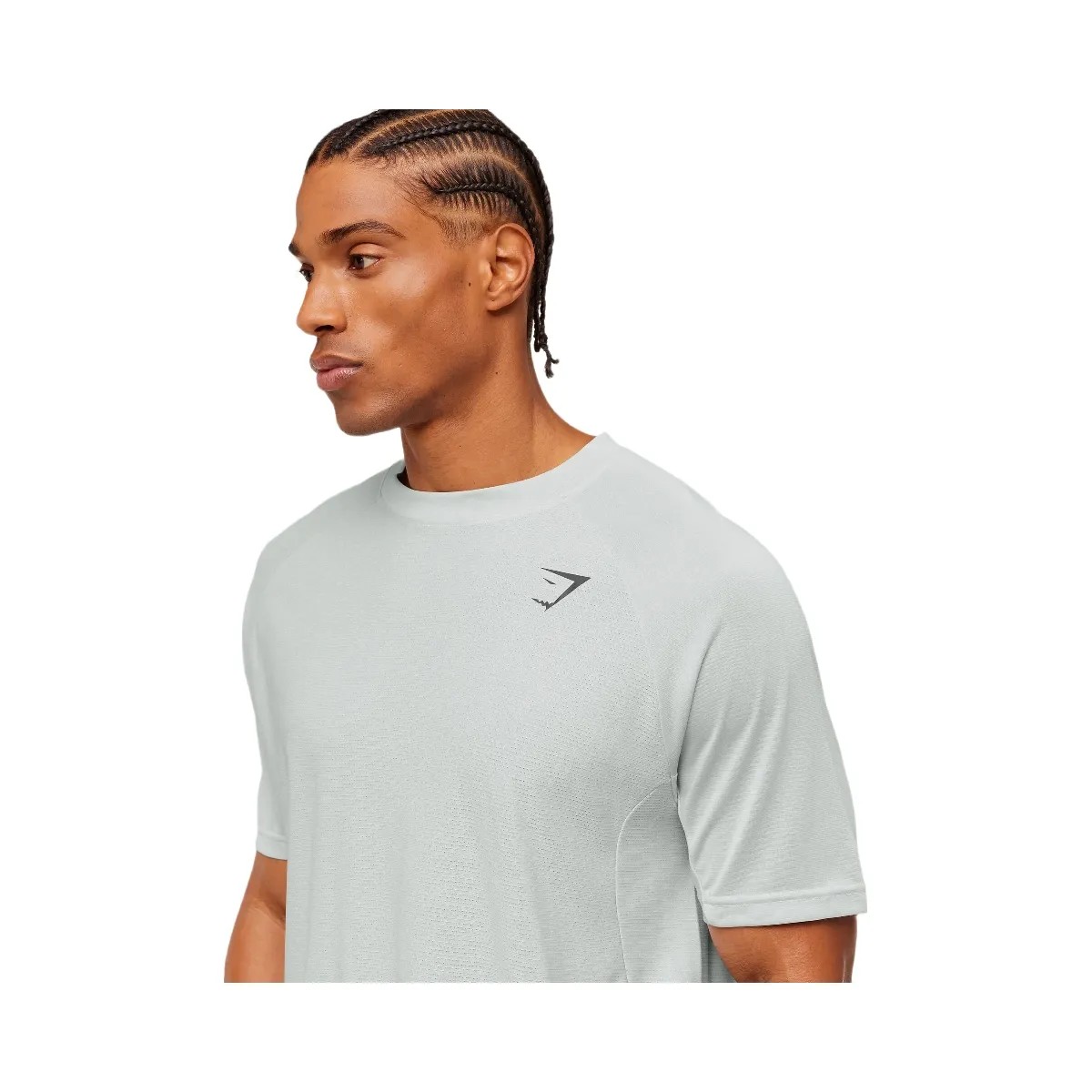 Gymshark Weekend T-Shirt "Light Grey White" - HypeFly India View 5