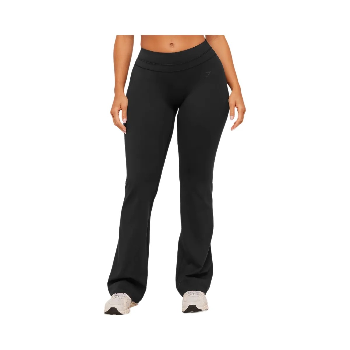 Gymshark Whitney Mid-High Rise Flared Leggings "Black" - HypeFly India View 1