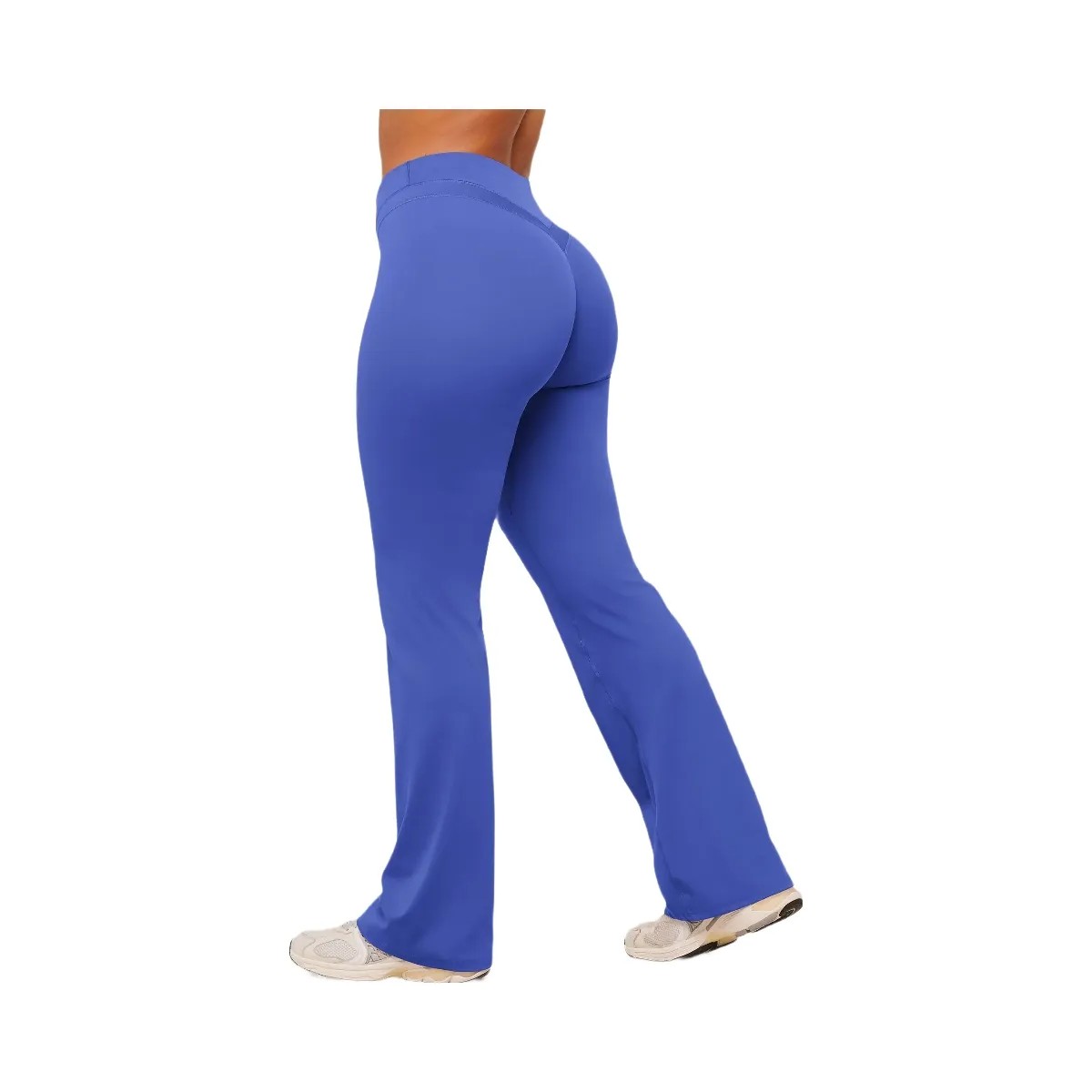 Gymshark Whitney Mid-High Rise Flared Leggings "Force Blue" - HypeFly India View 4