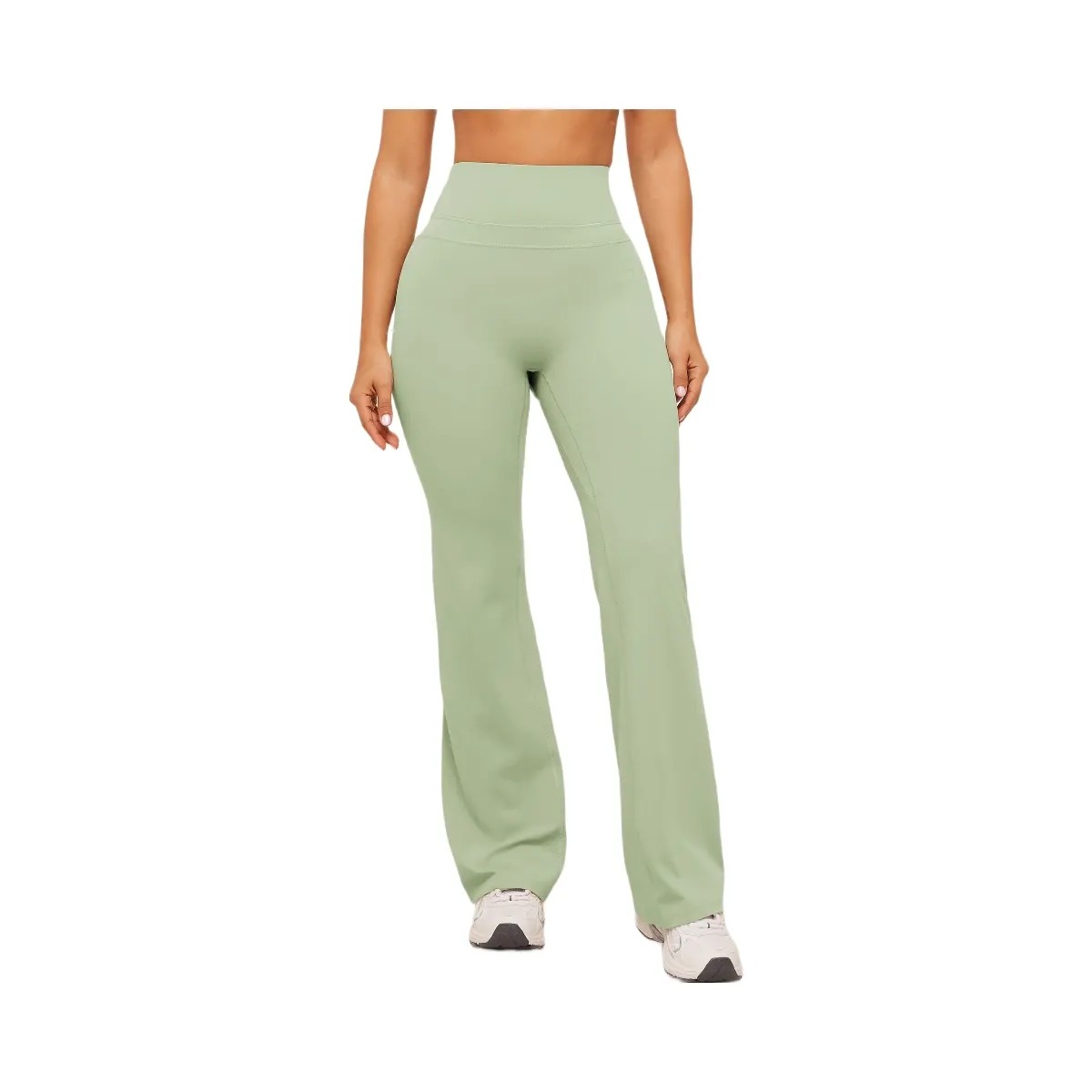 Gymshark Whitney Short Flared Legging "Haze Green" - HypeFly India View 1