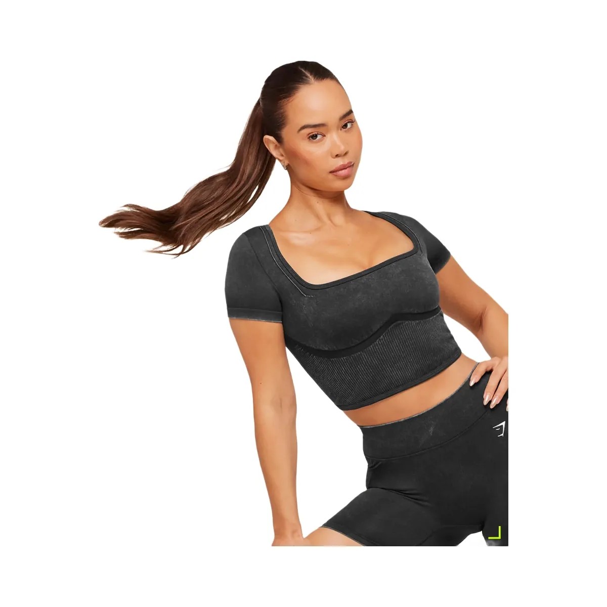 Gymshark x Bratz Crop Top "Black Wash" - HypeFly India View 3