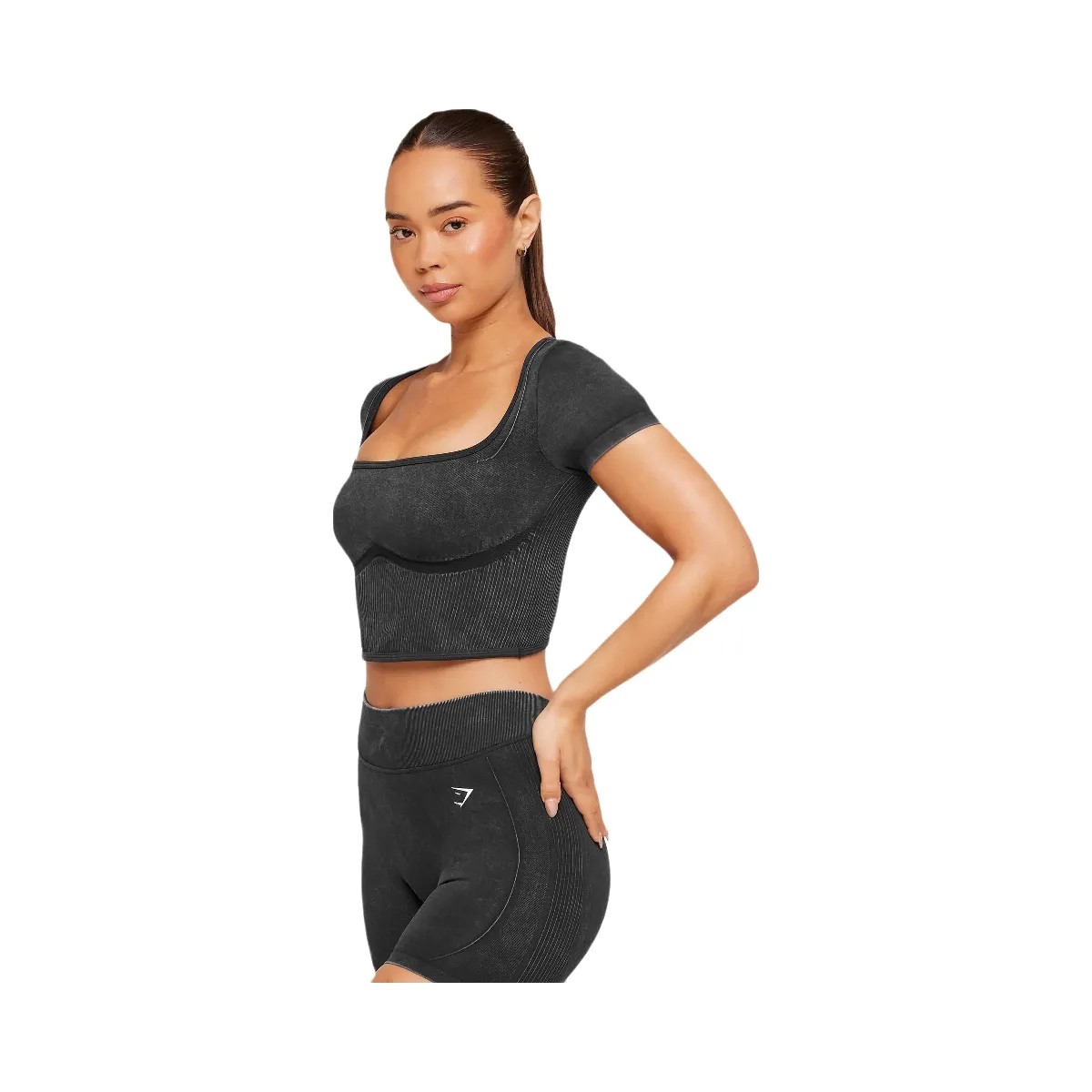 Gymshark x Bratz Crop Top "Black Wash" - HypeFly India View 4
