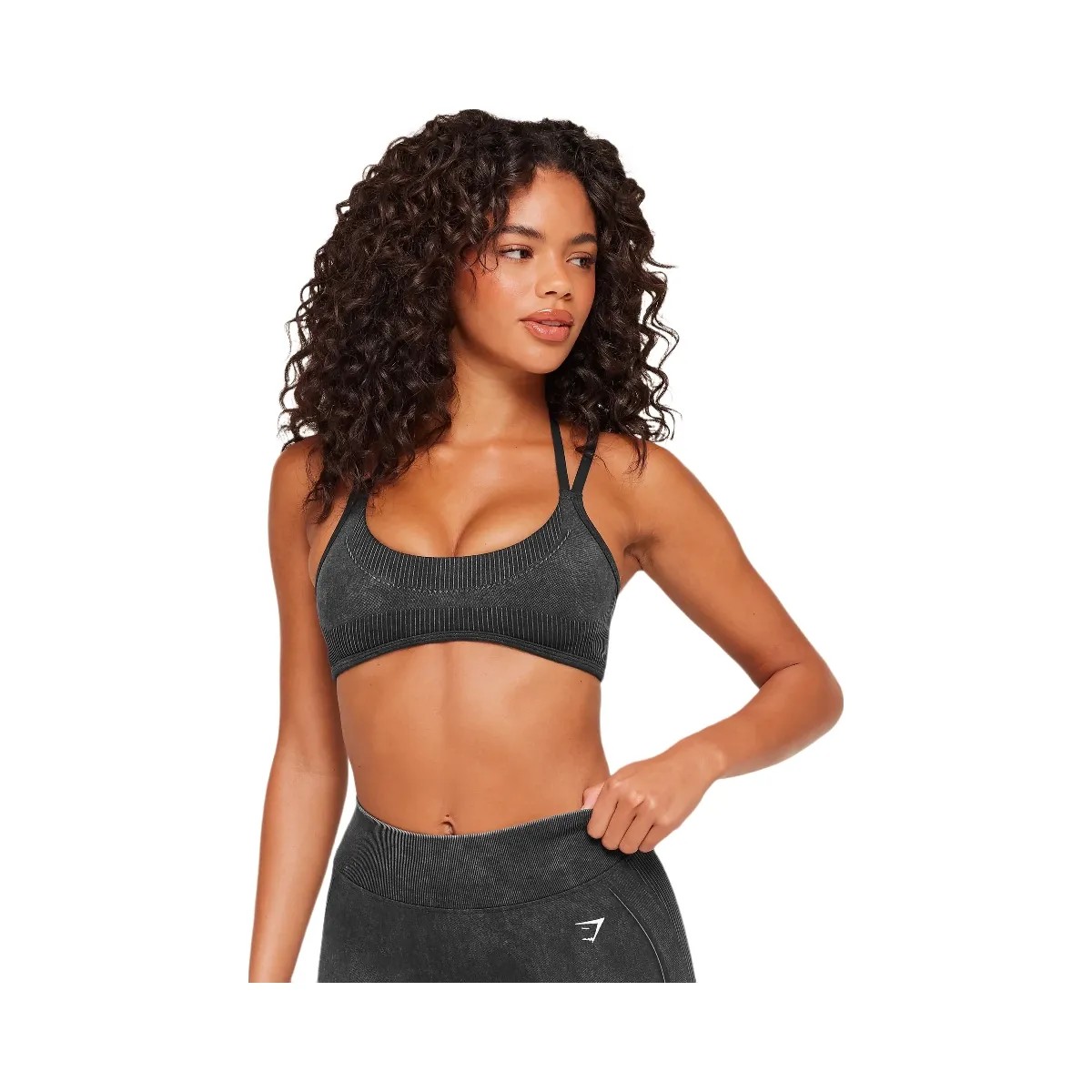 Gymshark x Bratz Light Support Sports Bra "Black Wash" - HypeFly India View 1