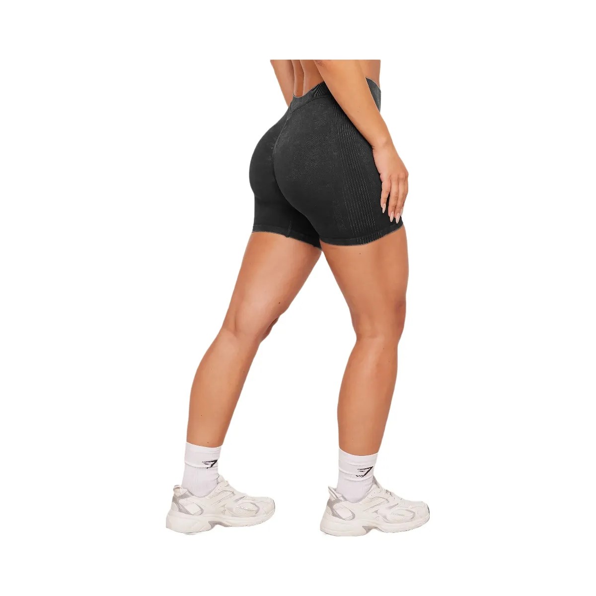 Gymshark x Bratz Shorts "Black Wash" - HypeFly India View 2