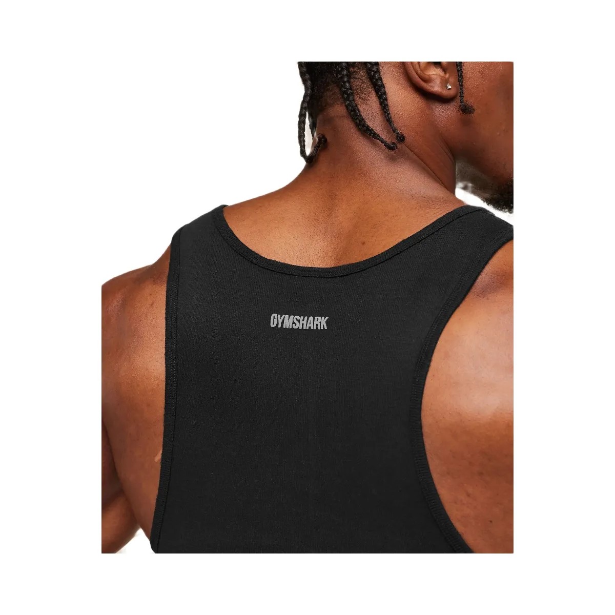 Gymshark x CBUM Ribbed Tank - Black - HypeFly India View 6