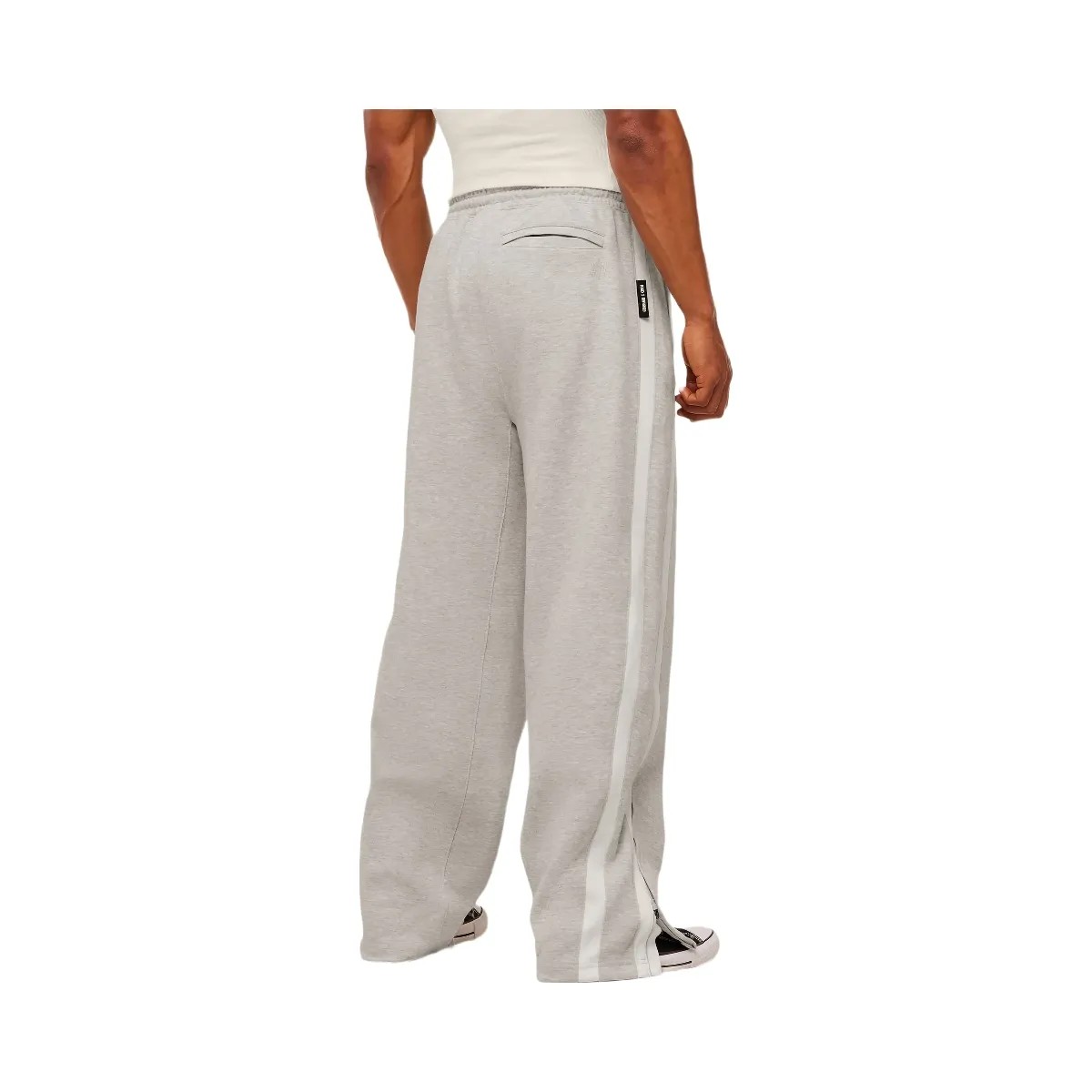 Gymshark x CBUM Straight Leg Jogger - Bros Stone Grey Marl - HypeFly India View 4