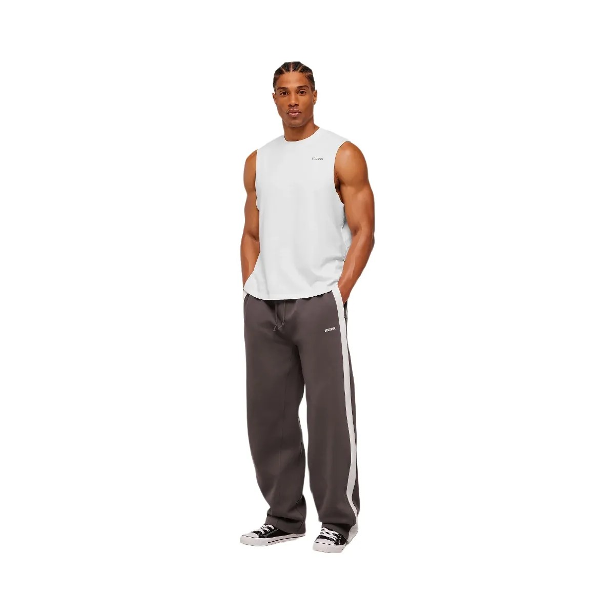 Gymshark x CBUM Straight Leg Jogger - Greyed Purple - HypeFly India View 4