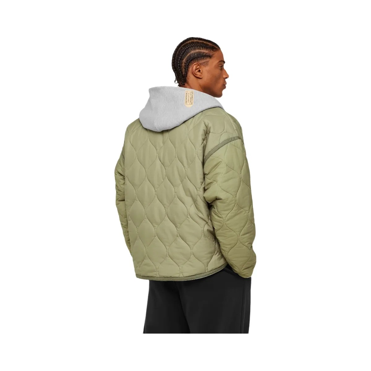 Gymshark x Saalt Studios Jacket "GS Utility Green GUILLE Core Grey Marl" - HypeFly India View 3