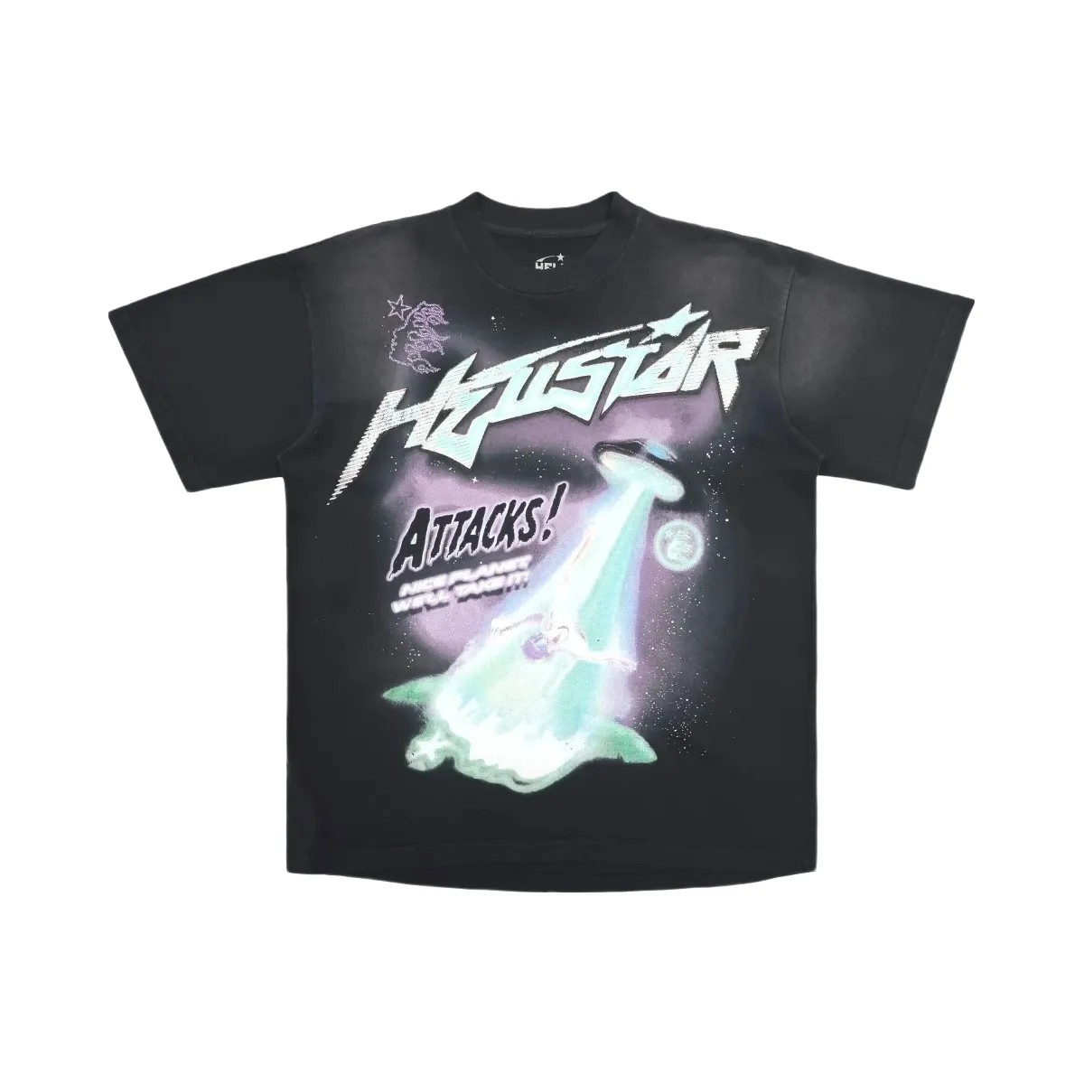 Hellstar Attacks T Shirt Black Green - HypeFly India View 1