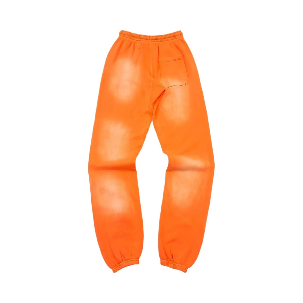 Hellstar Fire Orange Closed Elastic Bottom Sweatpants Orange Dye/Black - HypeFly India View 2