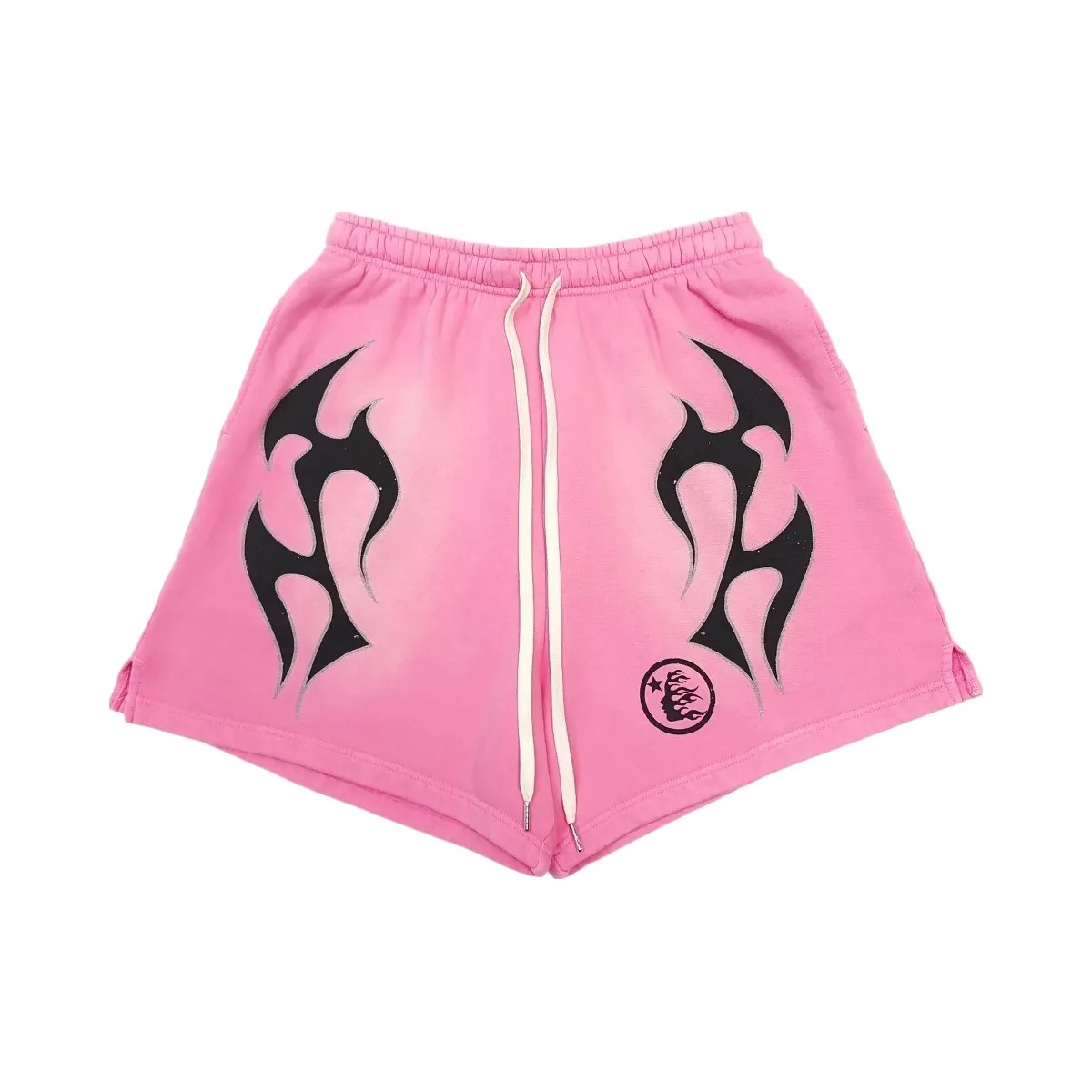 Hellstar Flame Shorts Pink - HypeFly India View 1