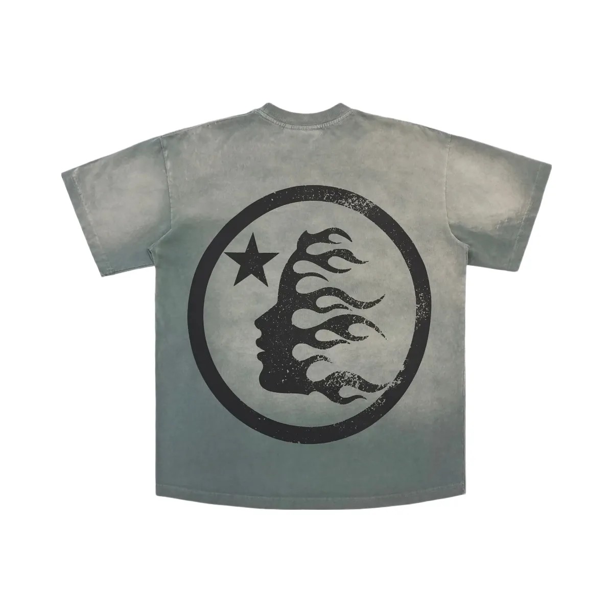 Hellstar Gel Sport Logo T Shirt Grey - HypeFly India View 1