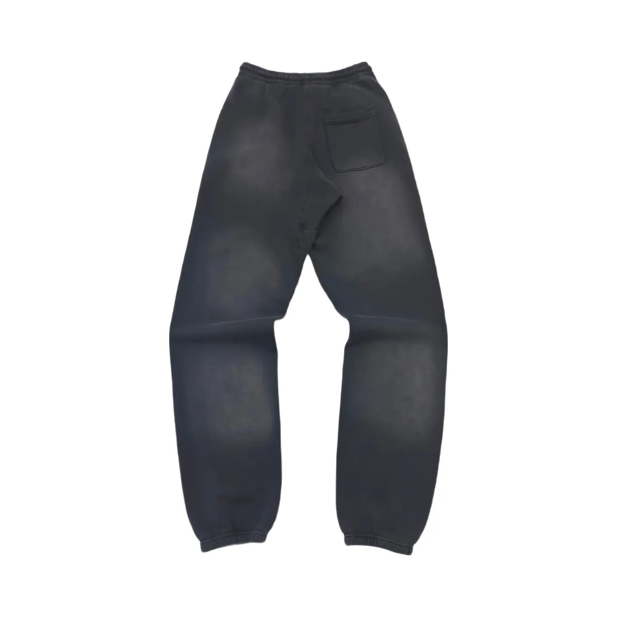 Hellstar No Guts No Glory Closed Elastic Bottom Sweatpants Midnight Dye Black - HypeFly India View 2