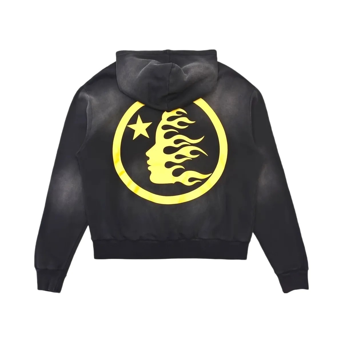 Hellstar No Guts No Glory Hoodie Black - HypeFly India View 2