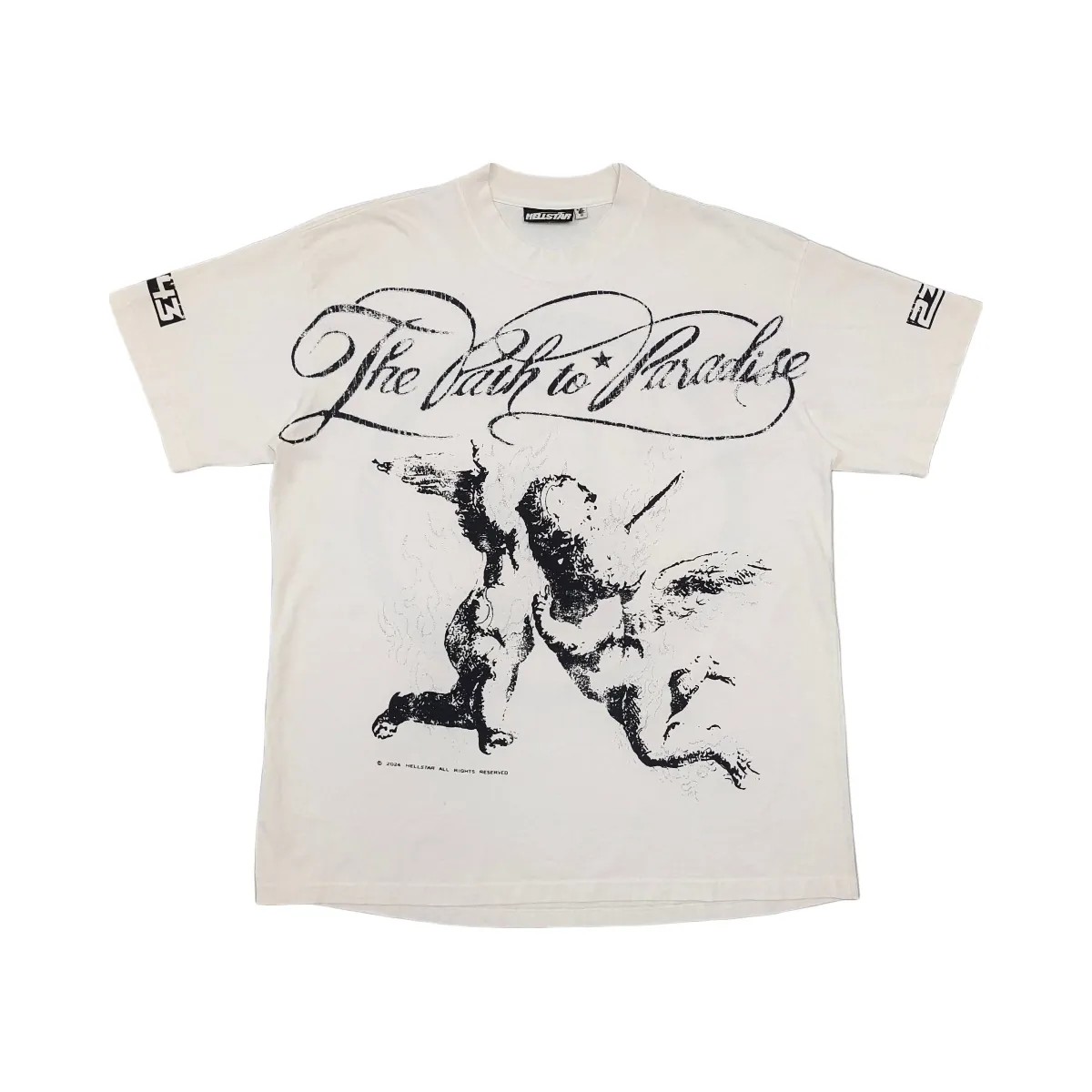 Hellstar Path To Paradise T Shirt White - HypeFly India View 2