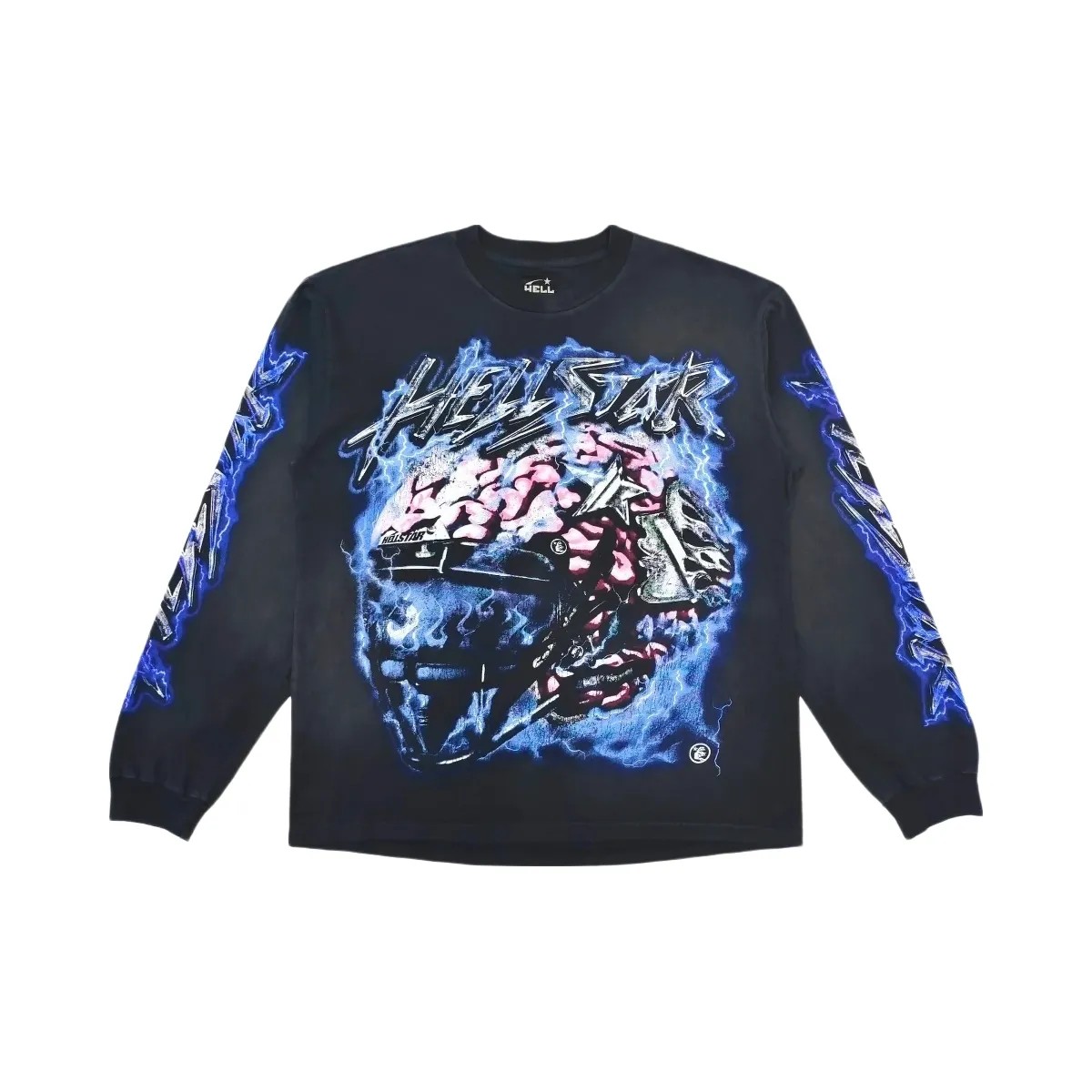 Hellstar Powered By The Star L S T-Shirt Black - HypeFly India View 1