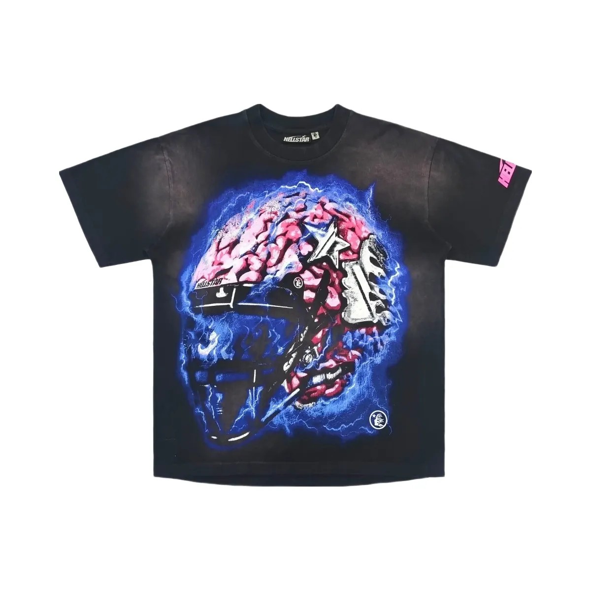 Hellstar Powered By The Star Tshirt Black Purple - HypeFly India View 2