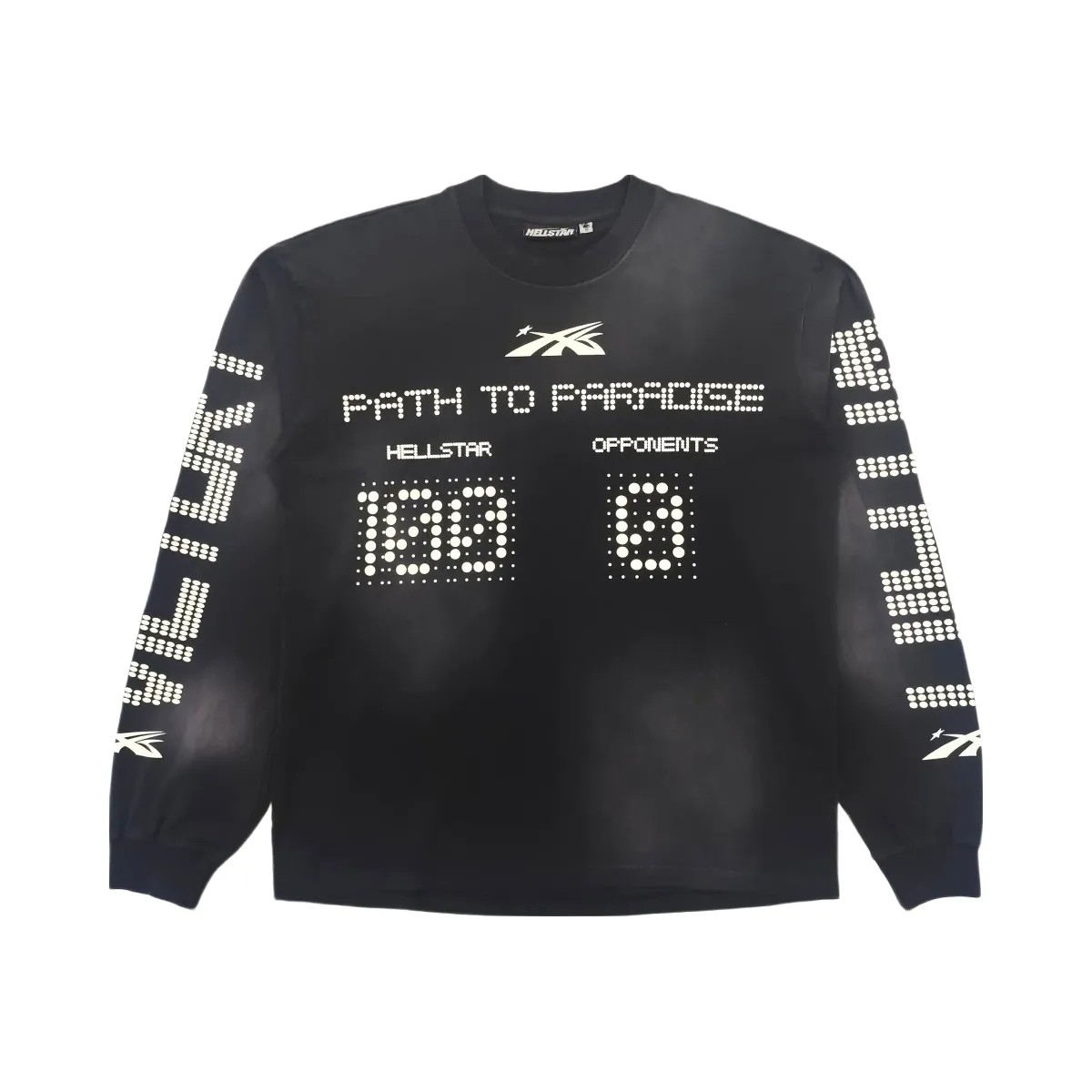 Hellstar Scoreboard Long Sleeve T Shirt Black - HypeFly India View 1