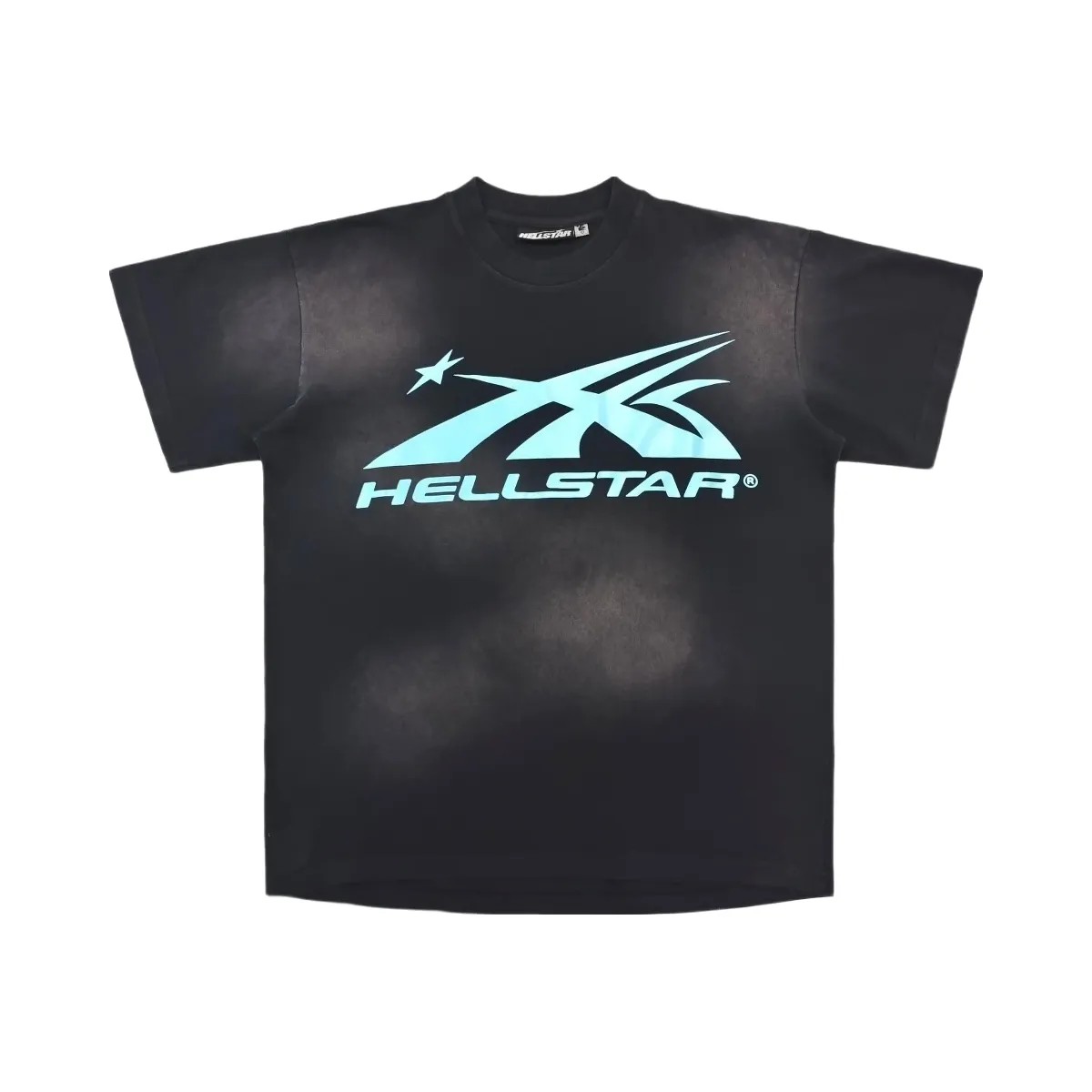 Hellstar Sports Core Gel Logo T Shirt Aqua Blue - HypeFly India View 1