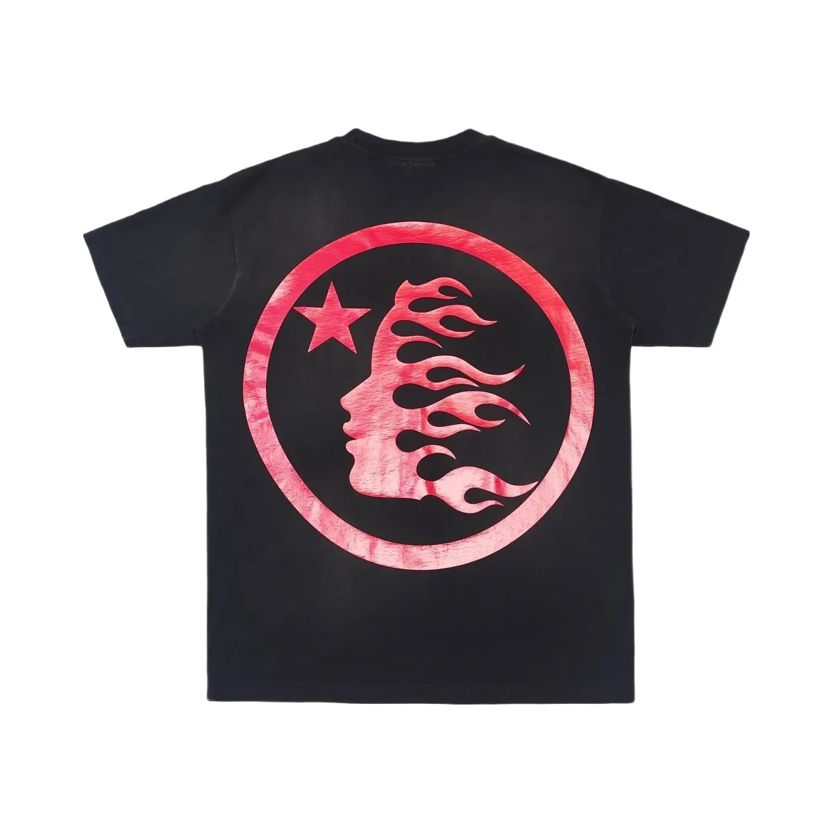 Hellstar Sports Core Gel Logo T Shirt Black Red - HypeFly India View 2