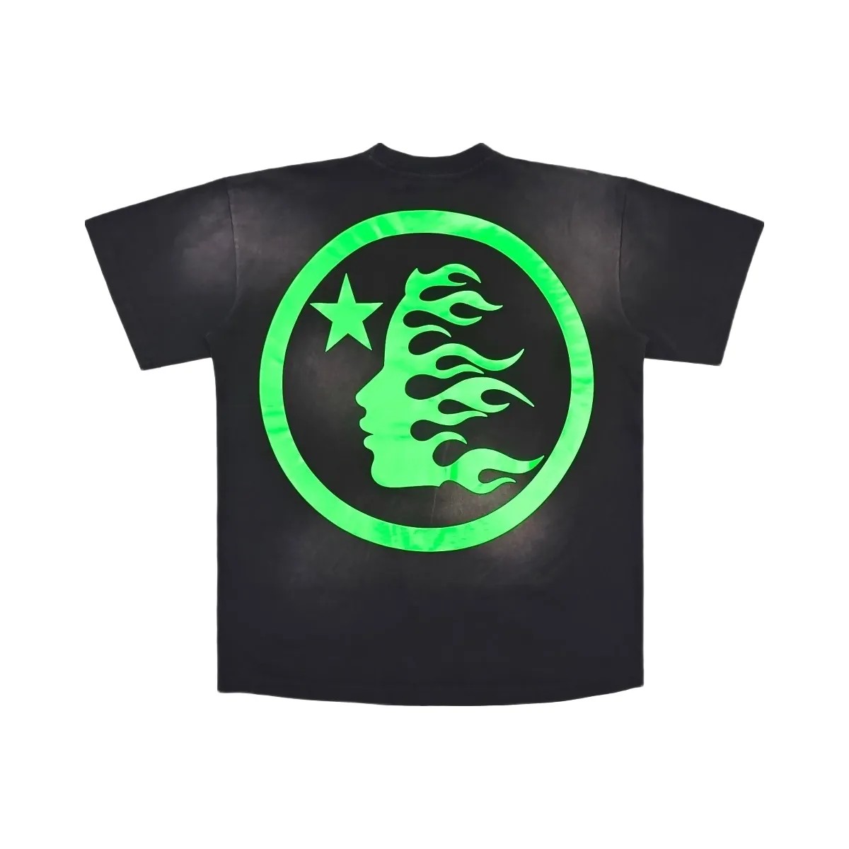 Hellstar Sports Core Gel Logo T Shirt Green/Black - HypeFly India View 2