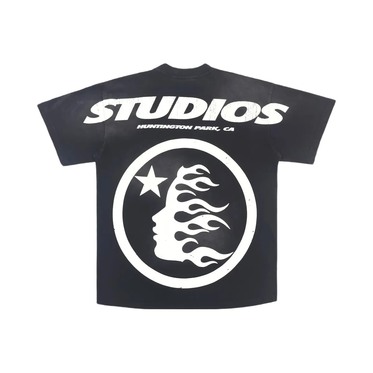 Hellstar Studios Cartoon Logo T Shirt Yellow - HypeFly India View 2