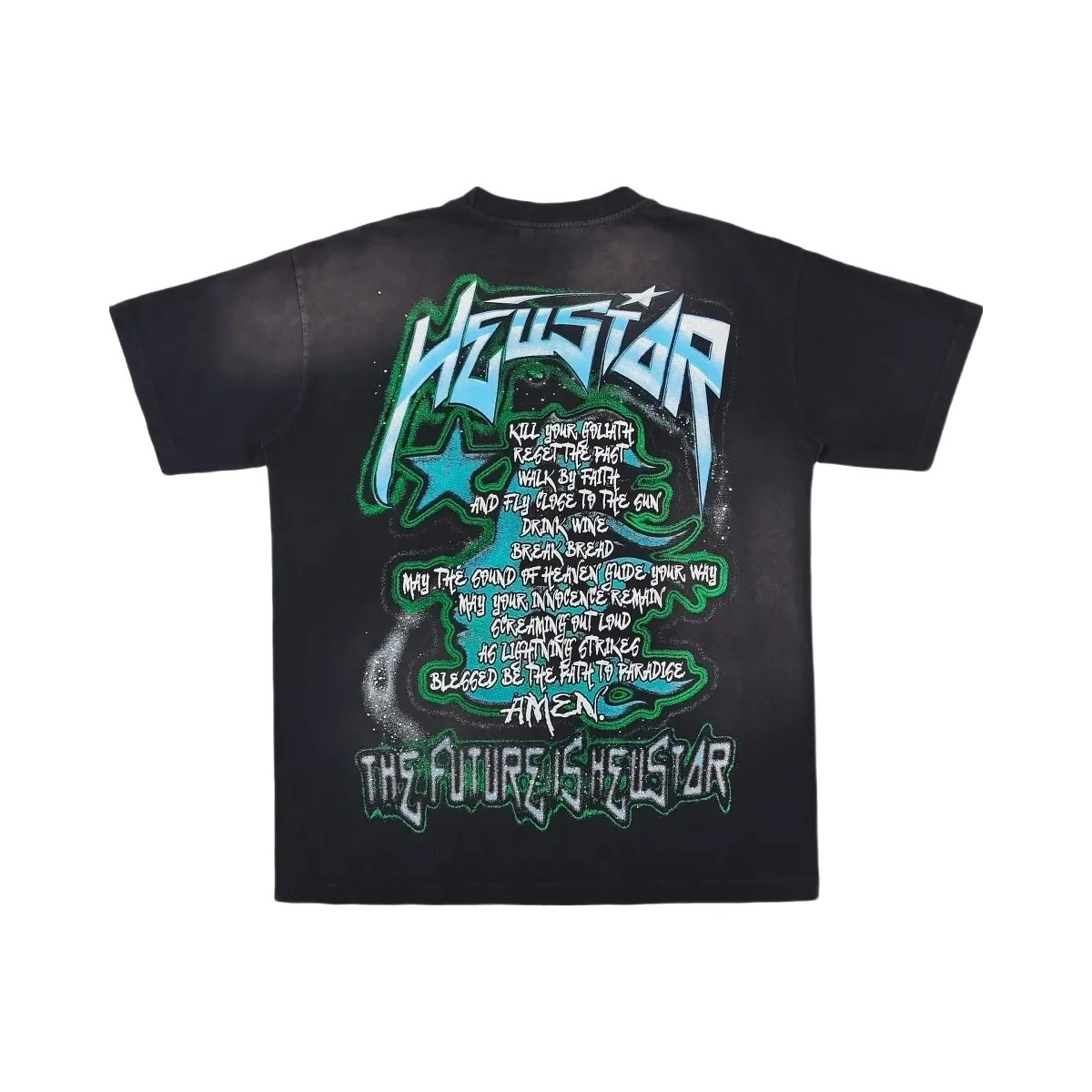 Hellstar The Future T Shirt Black Blue - HypeFly India View 2