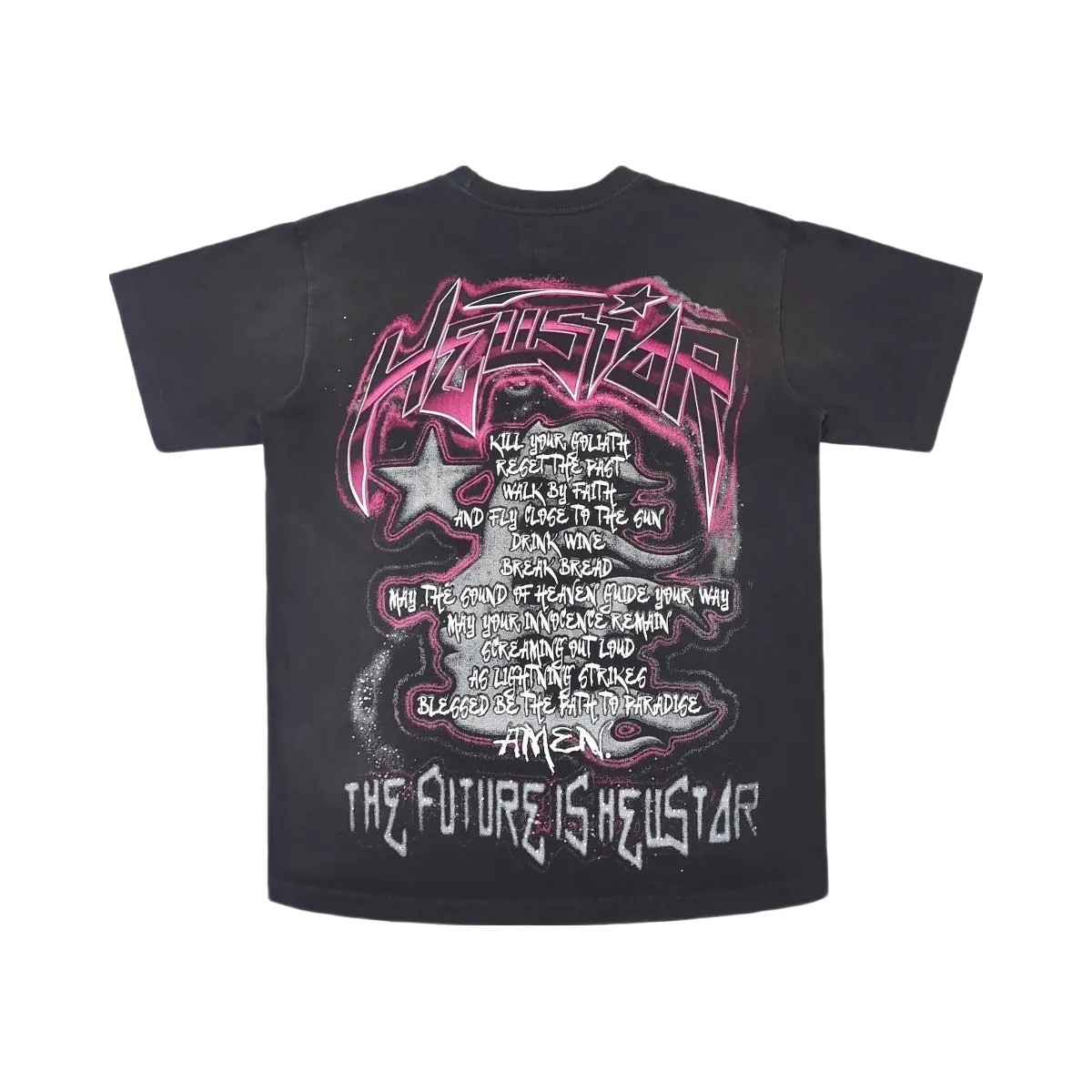 Hellstar The Future T Shirt Black Pink - HypeFly India View 2