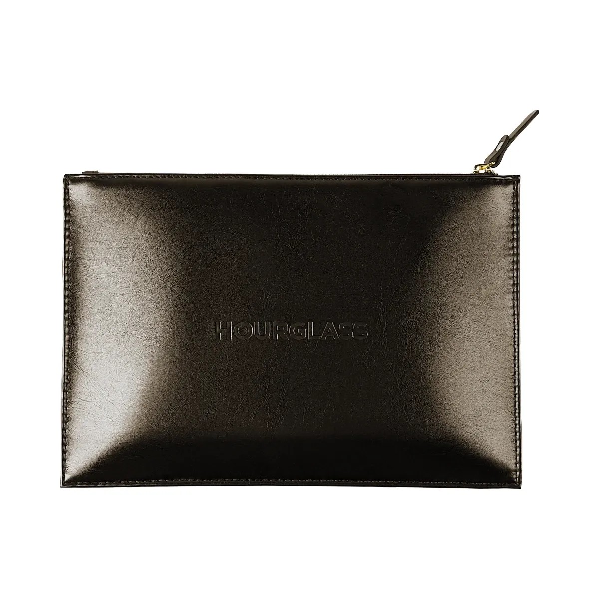Hourglass Vegan Leather Makeup Clutch - Bronze - HypeFly India View 1