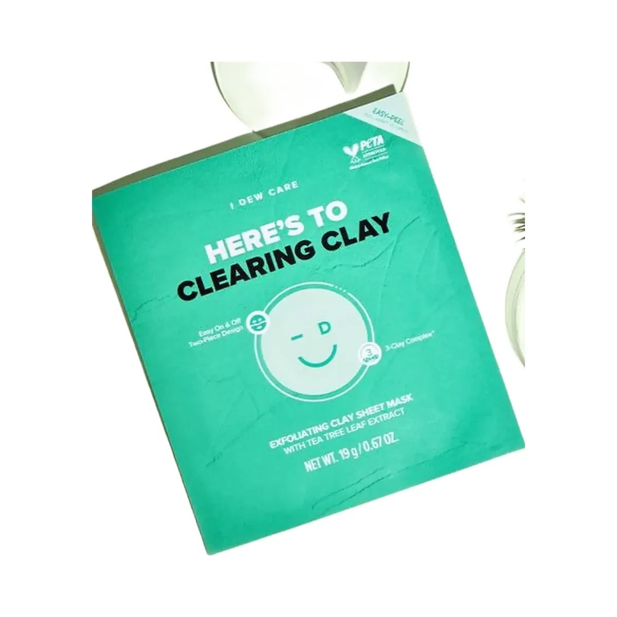 I Dew Care Here's To Clearing Clay Exfoliating Sheet Mask - HypeFly India View 3