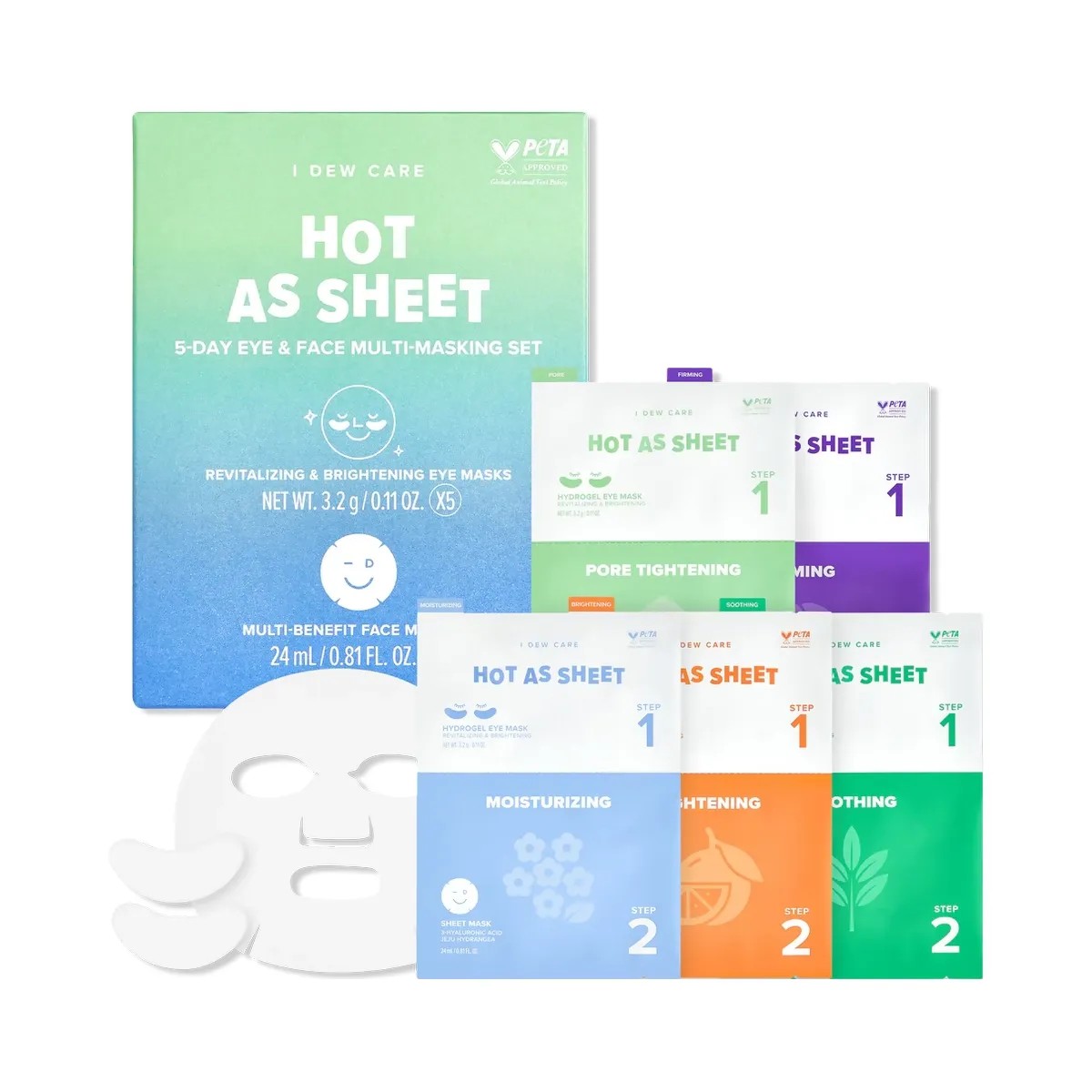 I Dew Care Hot As Sheet 5-Day Eye & Face Multi-Masking Set - HypeFly India View 1