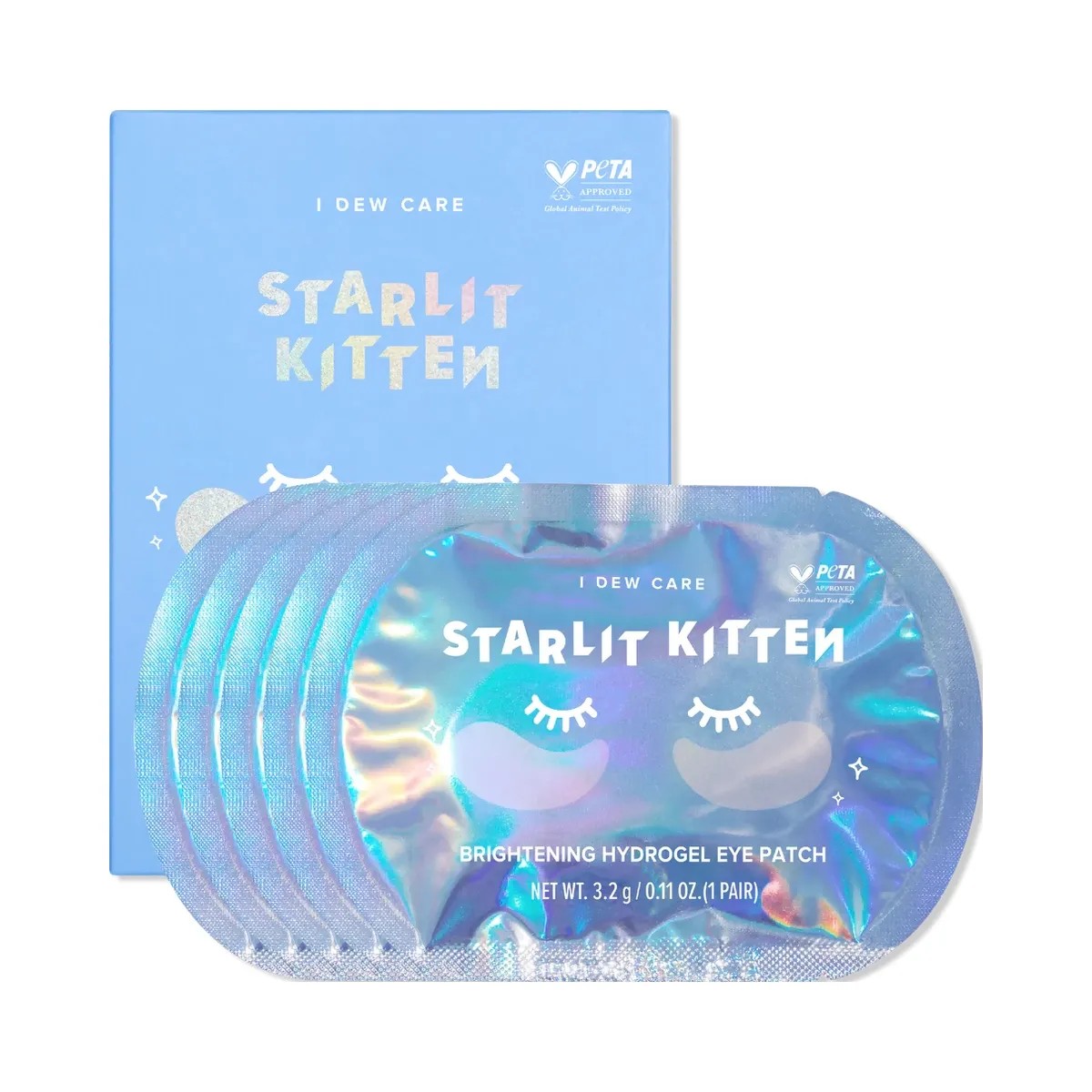 I Dew Care Starlit Kitten Brightening Hydrogel Eye Patch - HypeFly India View 1