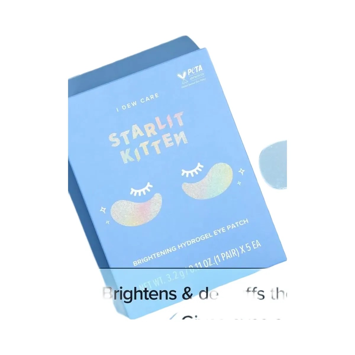 I Dew Care Starlit Kitten Brightening Hydrogel Eye Patch - HypeFly India View 3