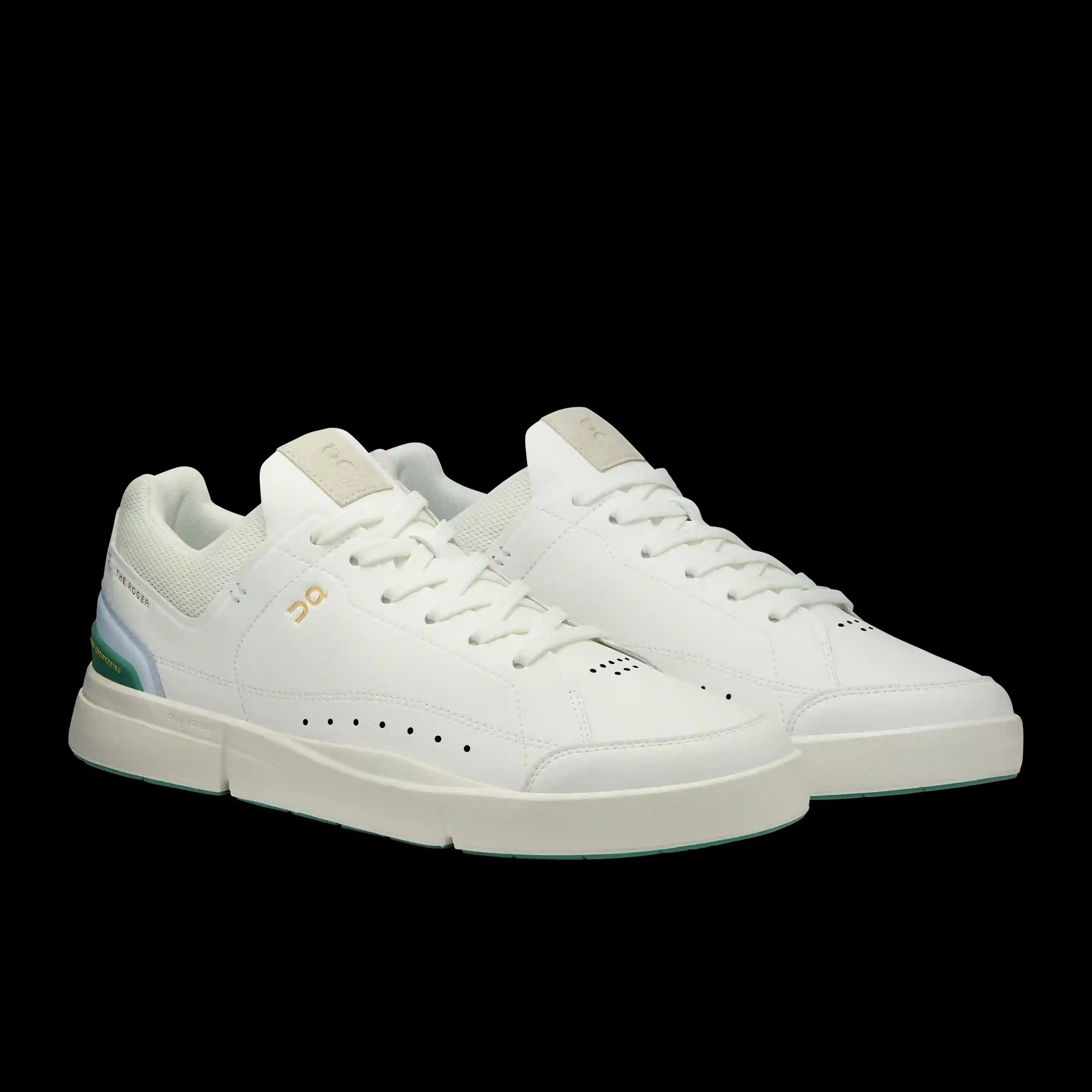 On Running THE ROGER Centre Court White Green - HypeFly India View 3