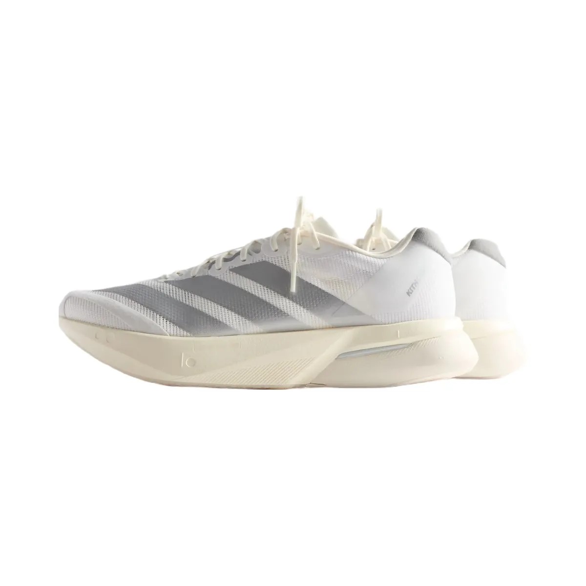 Kith x adidas Adizero Boston 13 - White / Silver Metallic / Grey - HypeFly India View 4
