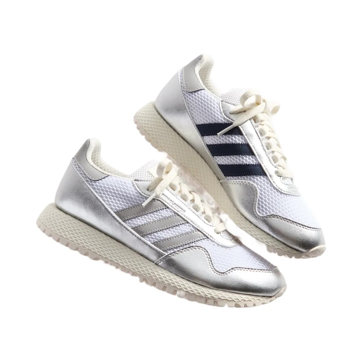 Kith x adidas New York - White / Navy Blazer / Silver Metallic - HypeFly India View 6