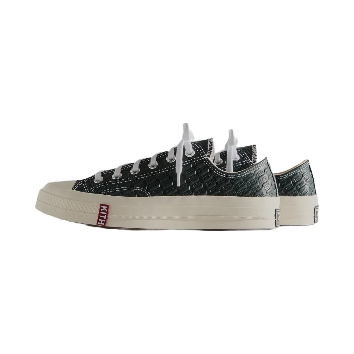 Kith x Converse Chuck Taylor All Star 1970 Ox - Black / Scarab / Egret Deco - HypeFly India View 4