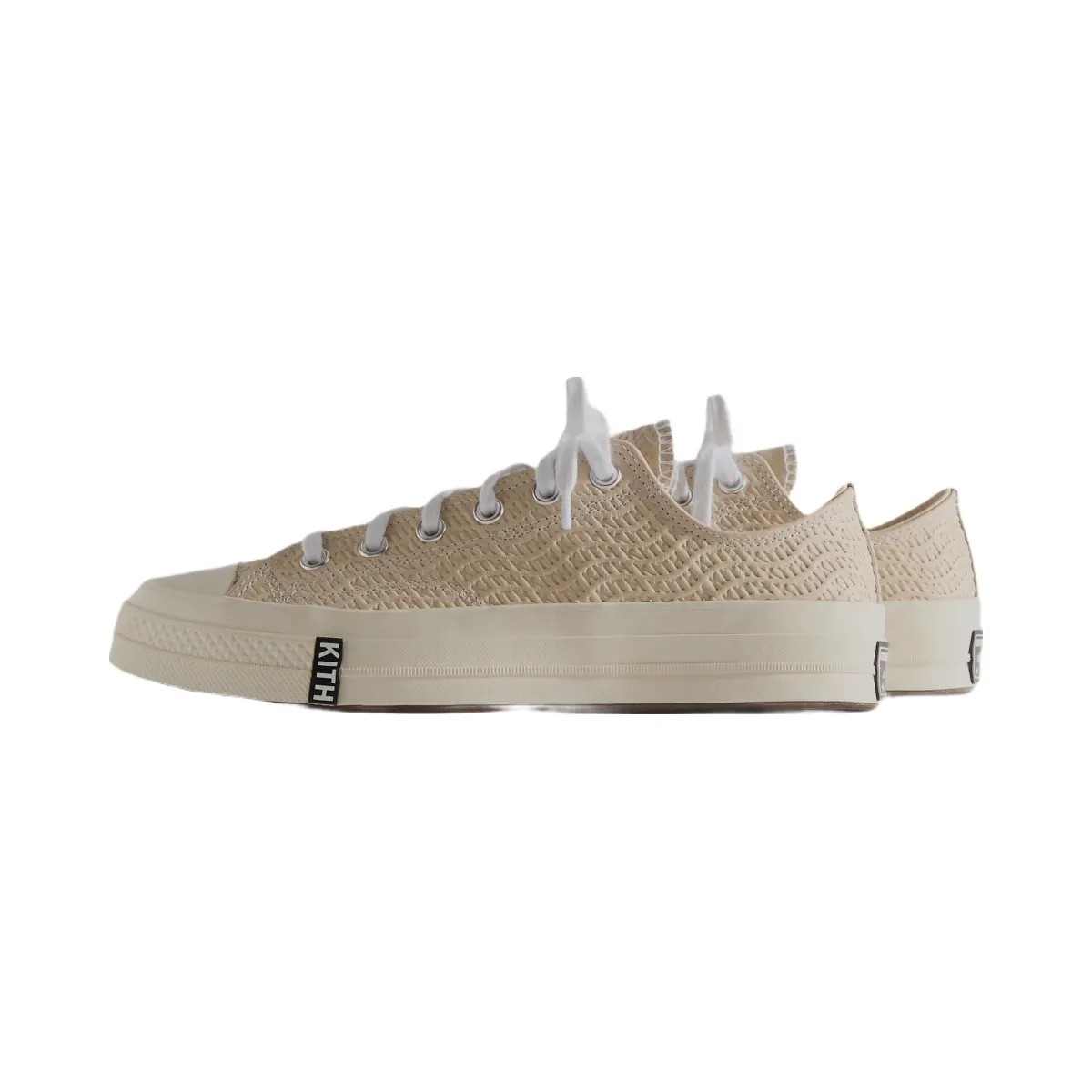 Kith x Converse Chuck Taylor All Star 1970 Ox - Egret / White / Black Wave - HypeFly India View 3