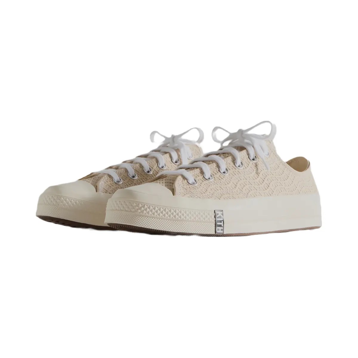 Kith x Converse Chuck Taylor All Star 1970 Ox - Egret / White / Black Wave - HypeFly India View 5