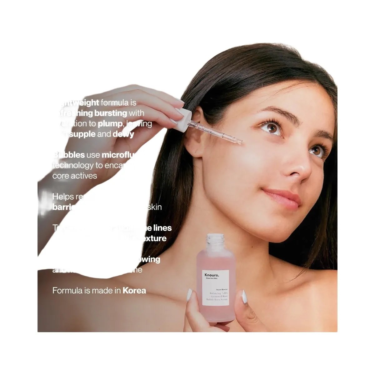 Knours Balancing 5xHA + Gromwell Root Bubble Burst Serum - HypeFly India View 5