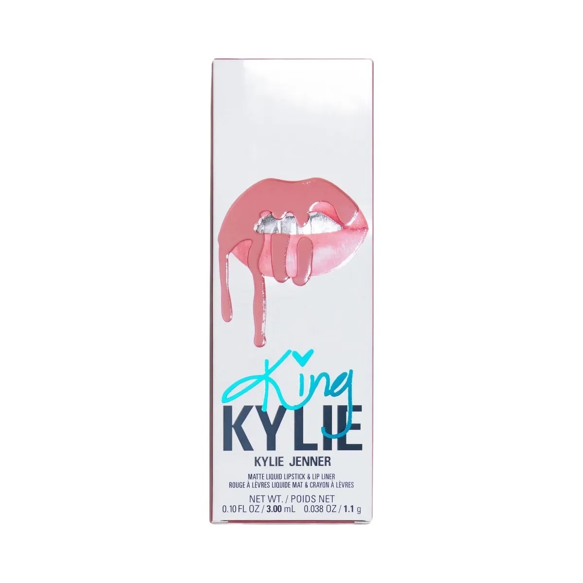 Kylie King Matte Lip Kit Warm Rose Lipstick & Deep Warm Rose Lip lLner - HypeFly India View 1