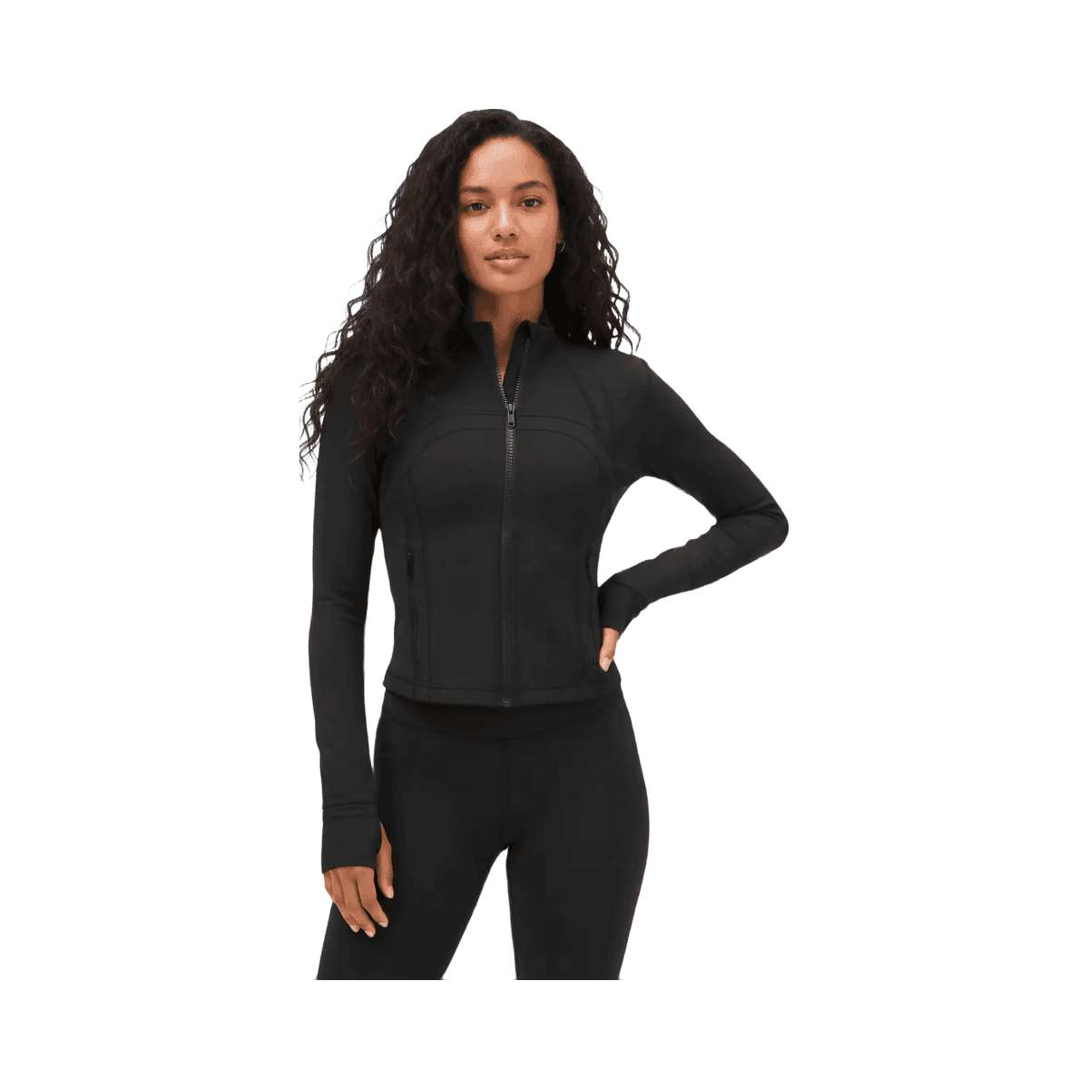 Lululemon Define Cropped Jacket Nulu Black - HypeFly India View 1