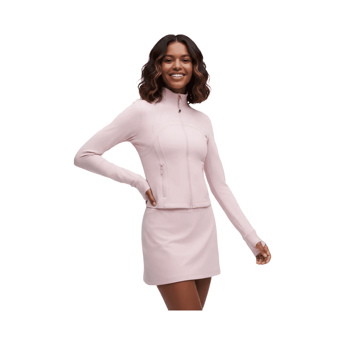 Lululemon Define Cropped Jacket Nulu Pink Haze - HypeFly India View 1