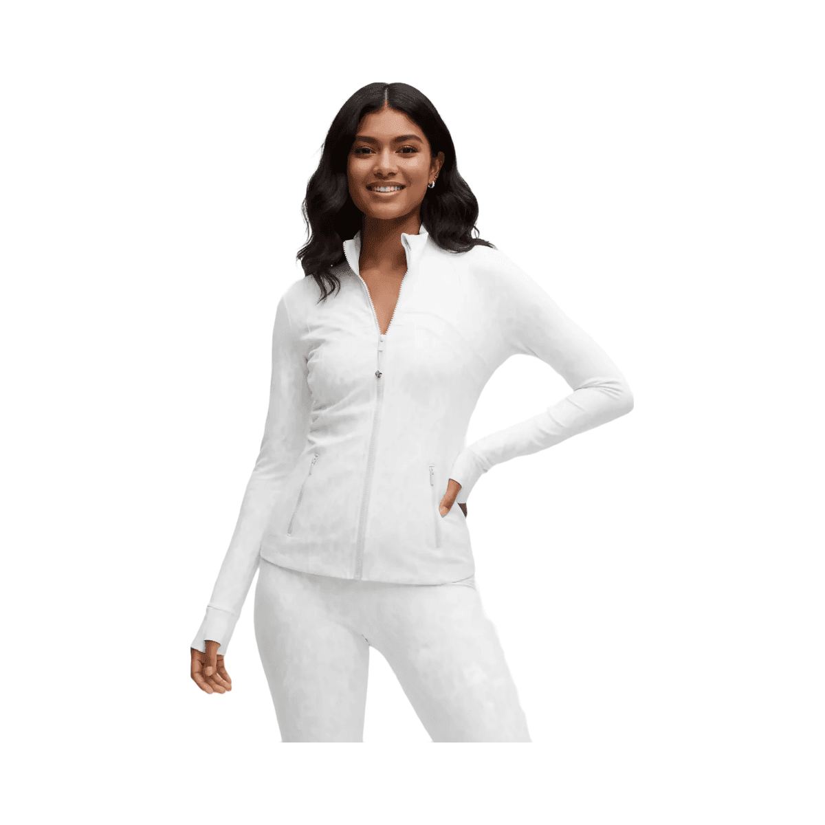Lululemon Define Jacket Nulu Contour Spot White Multi - HypeFly India View 1