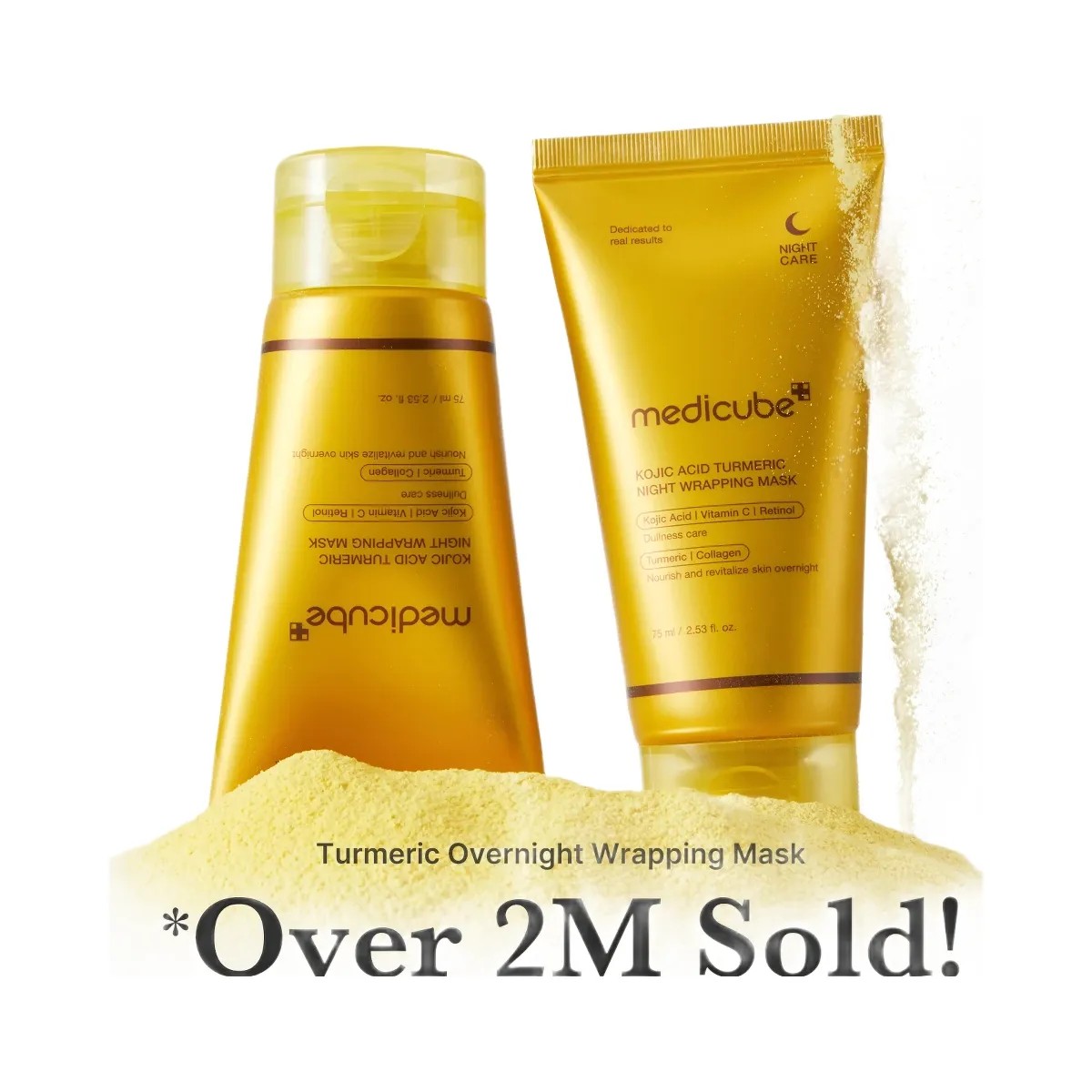 Medicube Kojic Acid Turmeric Overnight Wrapping Mask - HypeFly India View 2