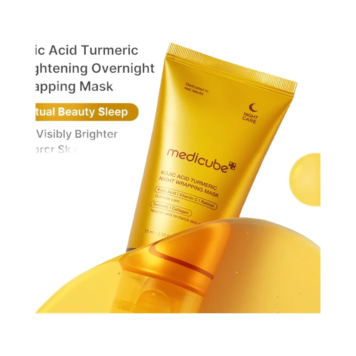 Medicube Kojic Acid Turmeric Overnight Wrapping Mask - HypeFly India View 3