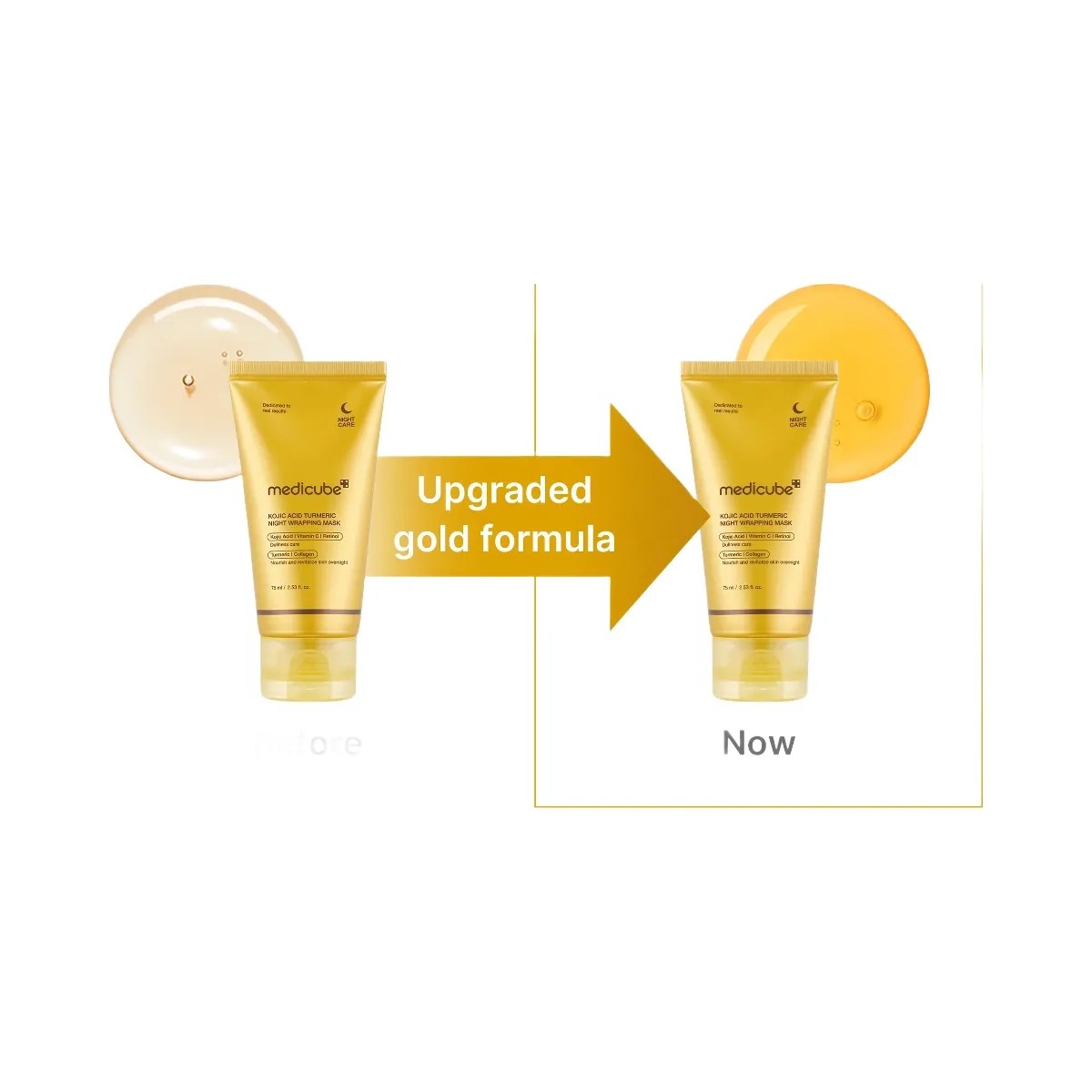 Medicube Kojic Acid Turmeric Overnight Wrapping Mask - HypeFly India View 4