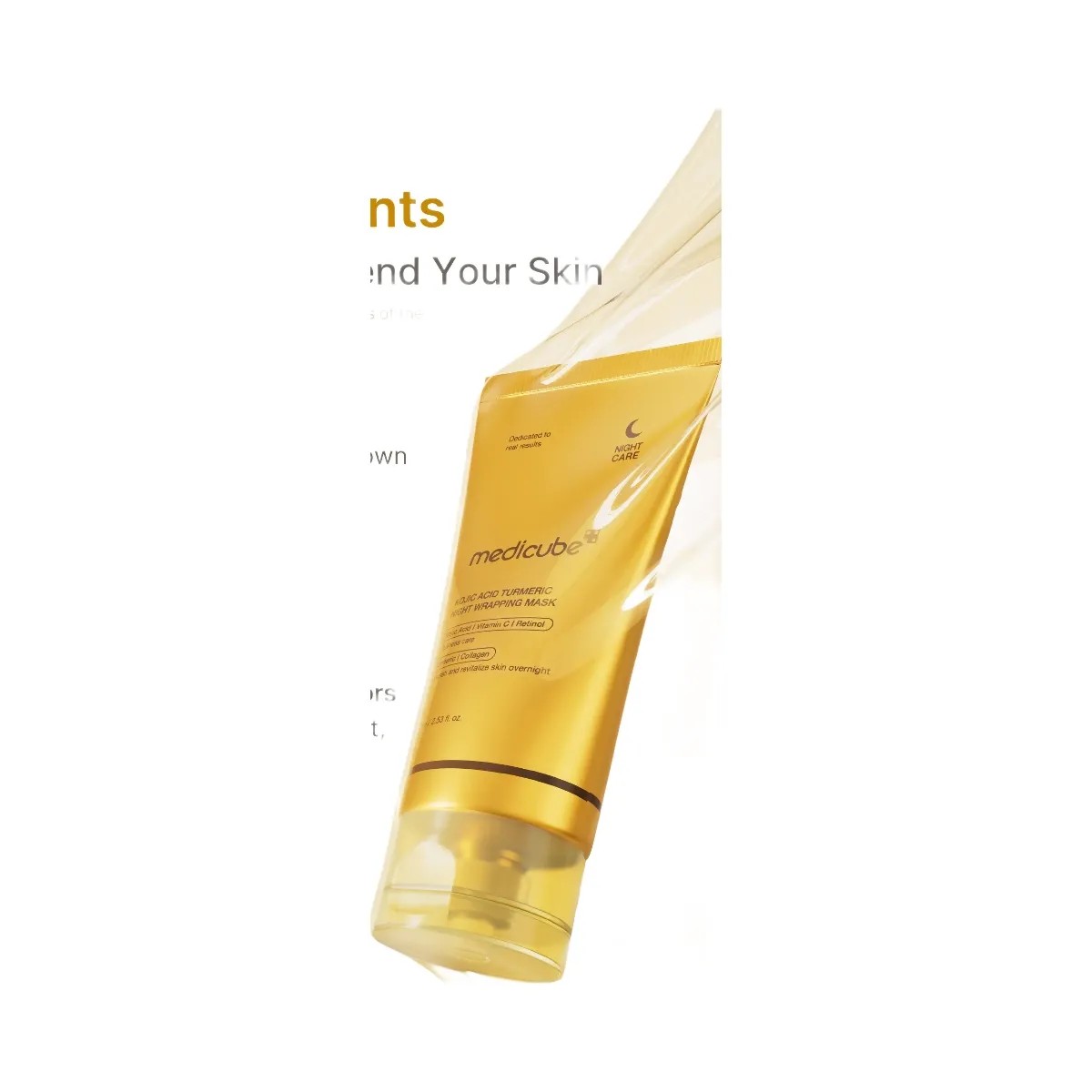 Medicube Kojic Acid Turmeric Overnight Wrapping Mask - HypeFly India View 5