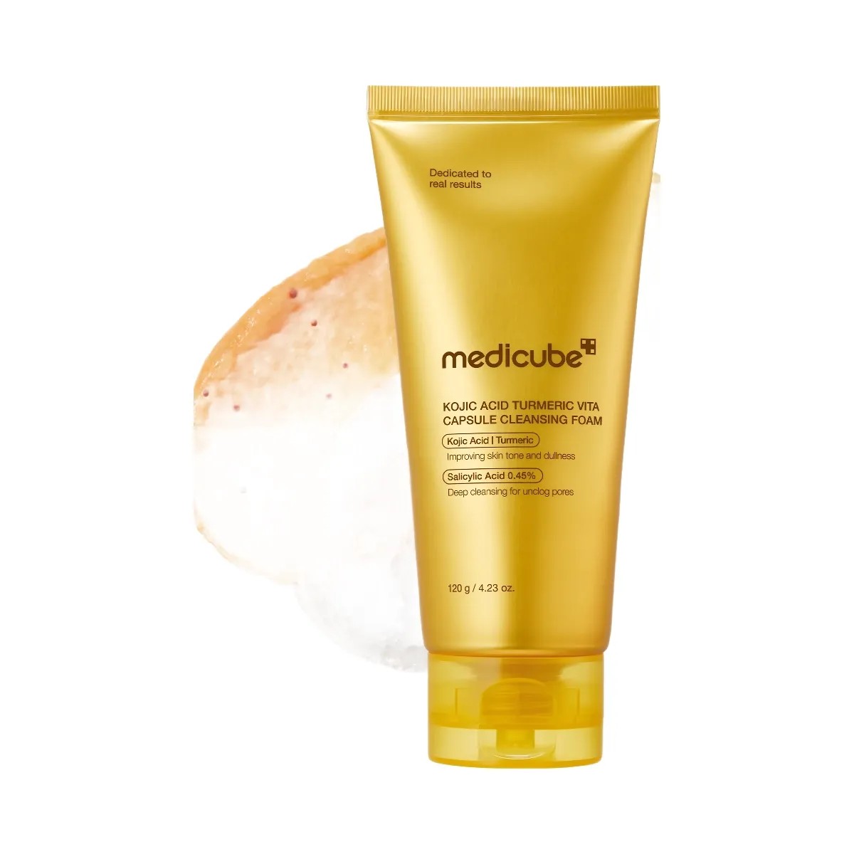 Medicube Kojic Acid Turmeric Vita Capsule Foam Cleanser - HypeFly India View 1