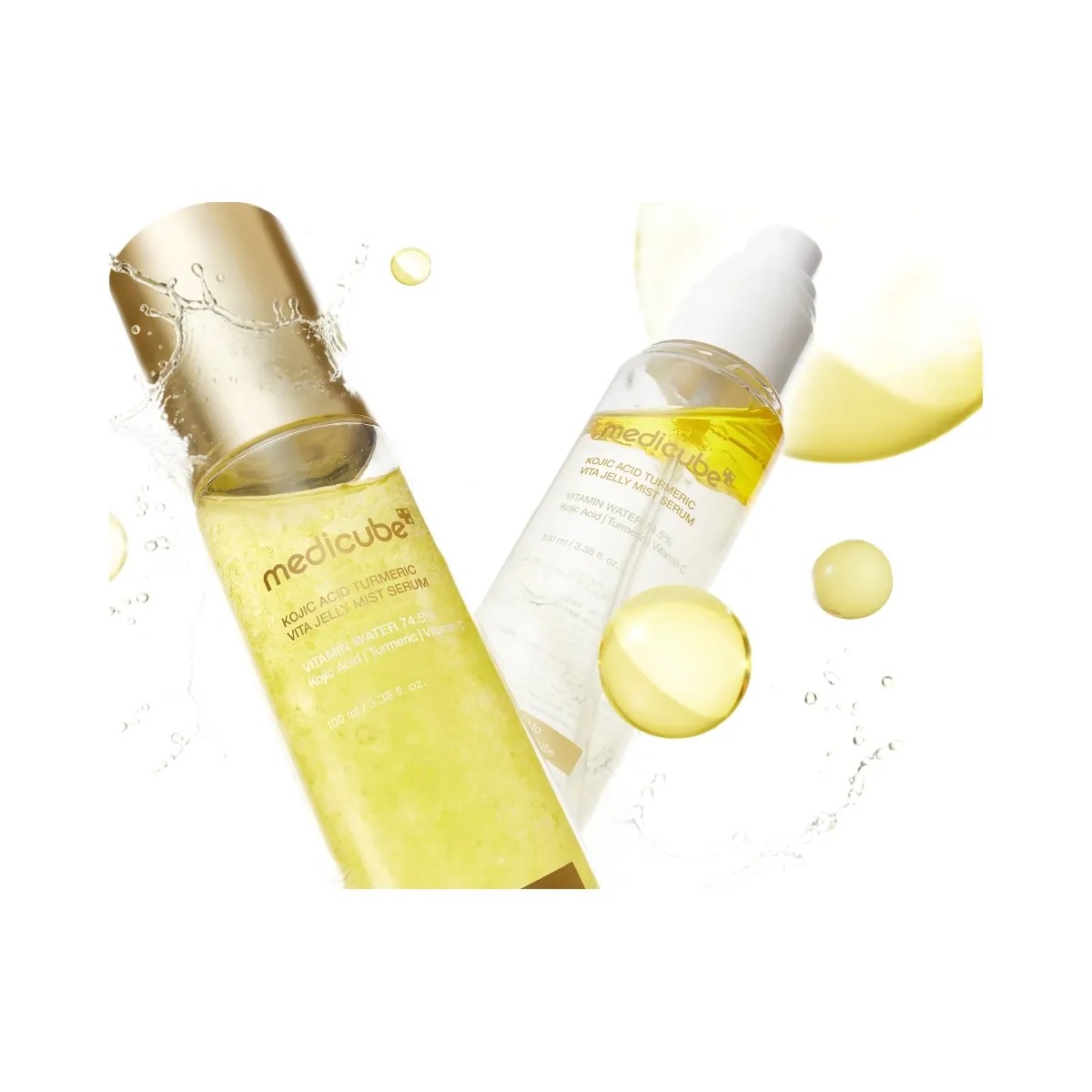 Medicube Kojic Acid Turmeric Vitamin Gold Jelly Mist Serum - HypeFly India View 2